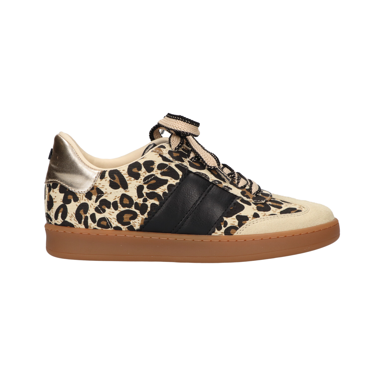 -14% : sneakers beige/black print | Dames | Maat 40 | La Strada