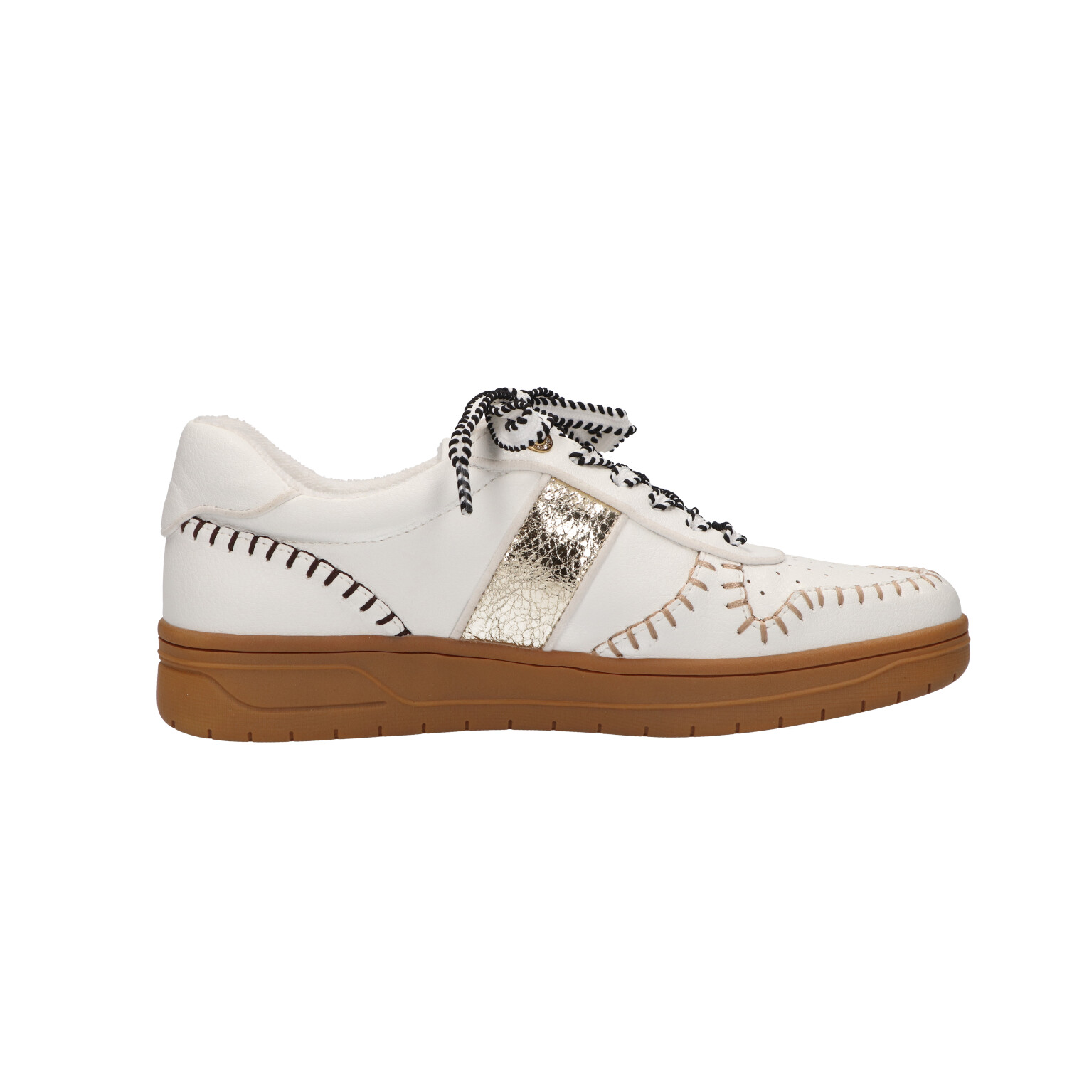-14% : sneakers wit met goud | Dames | Maat 38 | La Strada