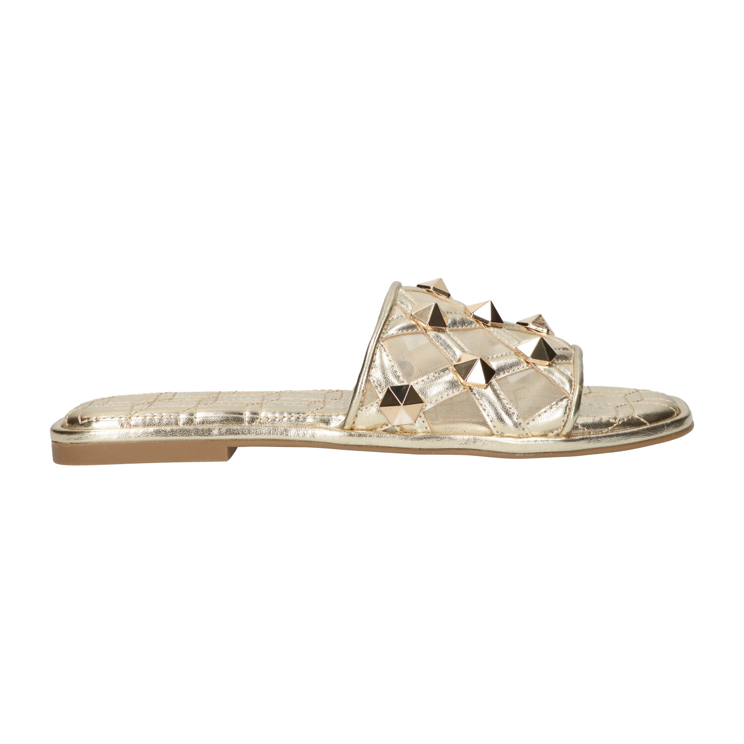 -18% : Sandaal goud met studs | Dames | Maat 40 | La Strada