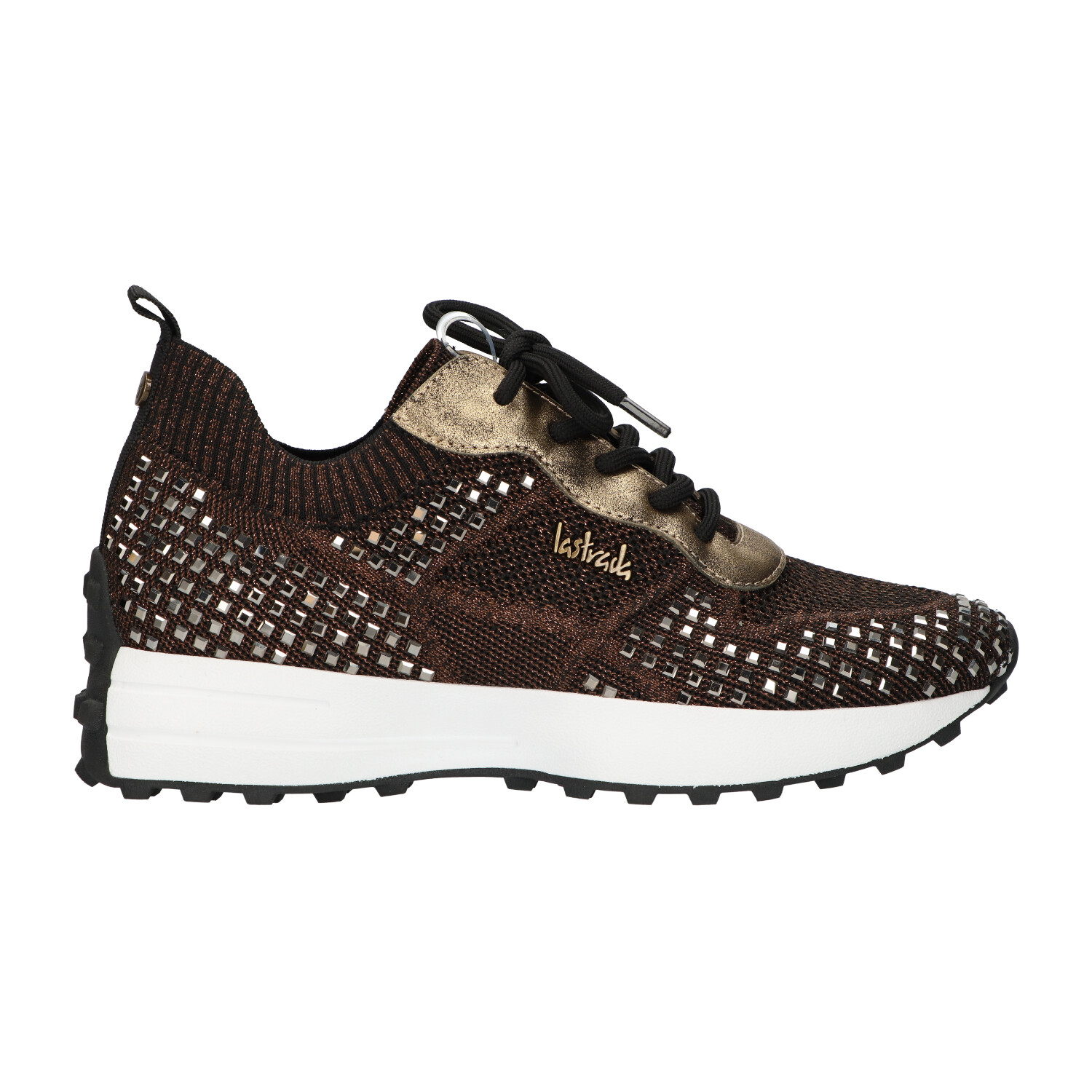 -20% : Bruine sneakers met steentjes | Dames | Maat 37 | La Strada