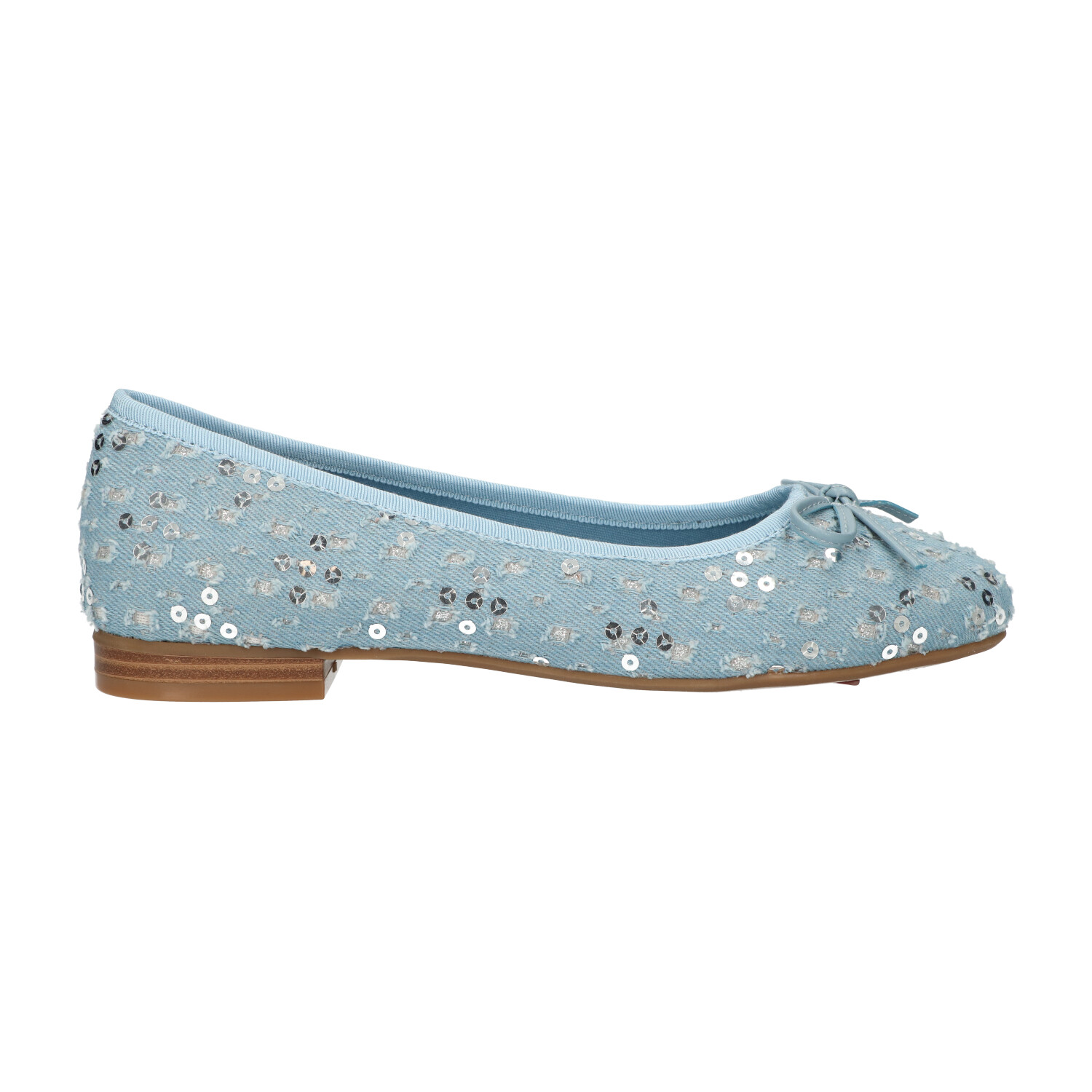 -22% : Ballerina blauw met pailletten | Dames | Maat 40 | La Strada