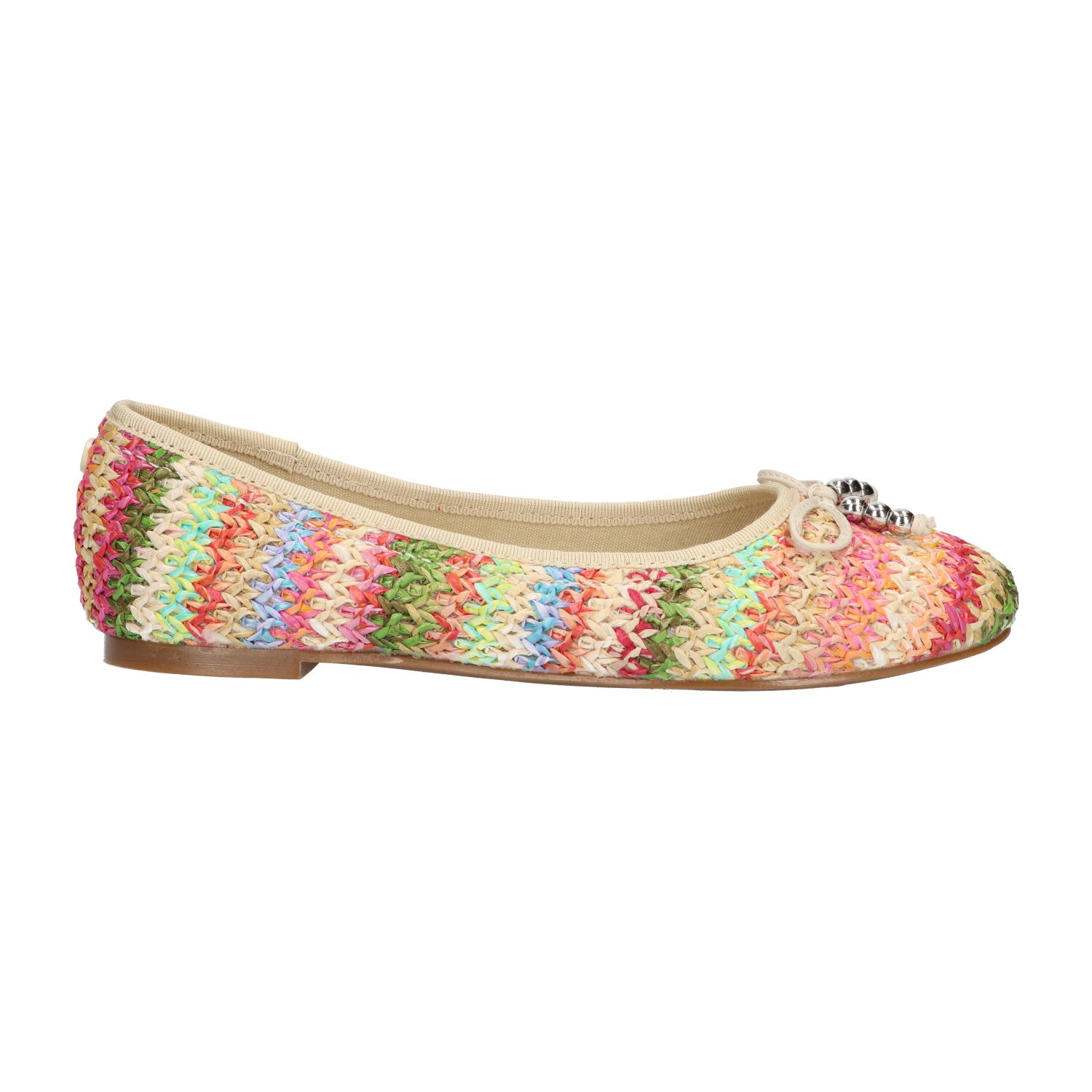 -22% : Ballerina multicolor raffia | Dames | Maat 39 | La Strada