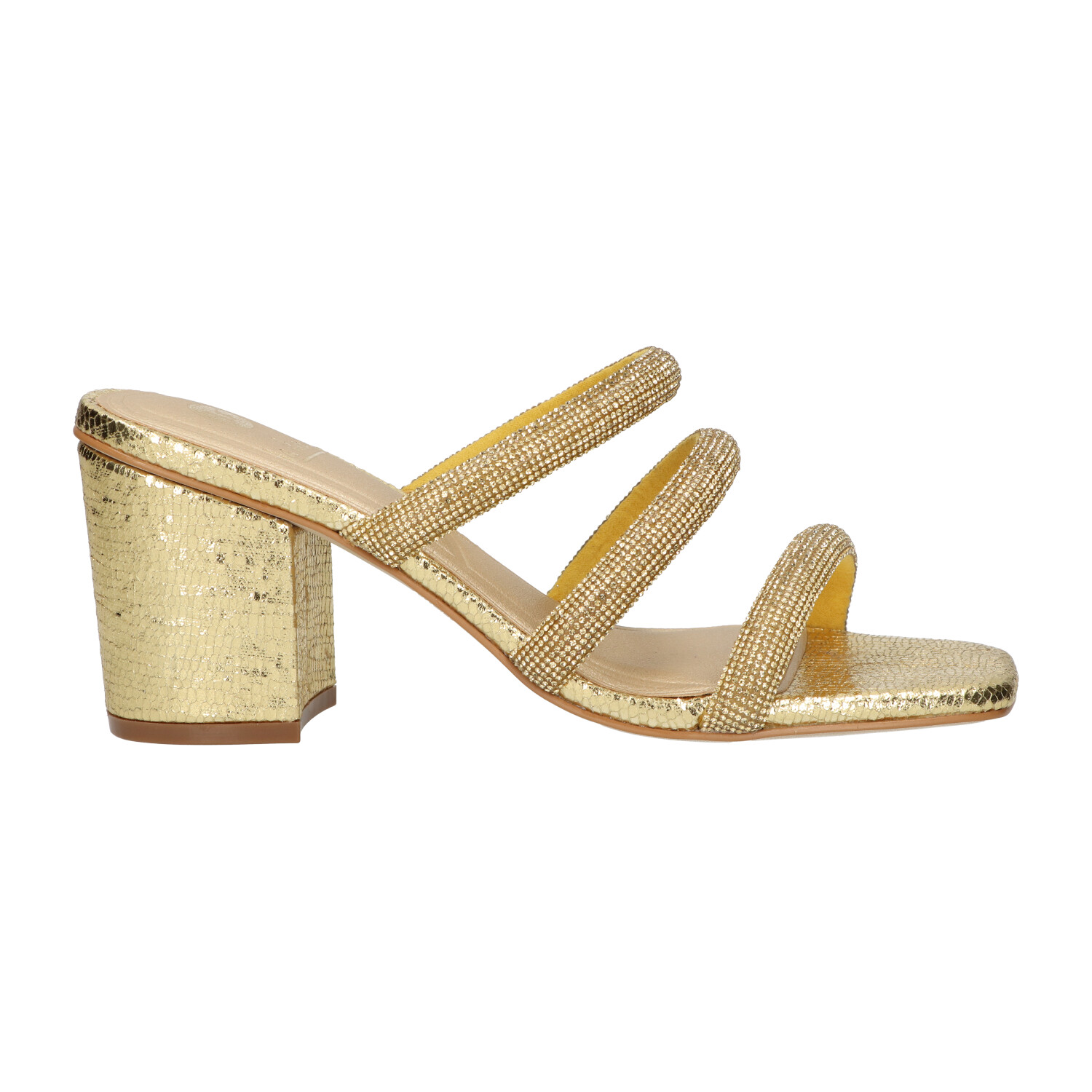 -25% : Blokhak goud | Dames | Maat 40 | La Strada