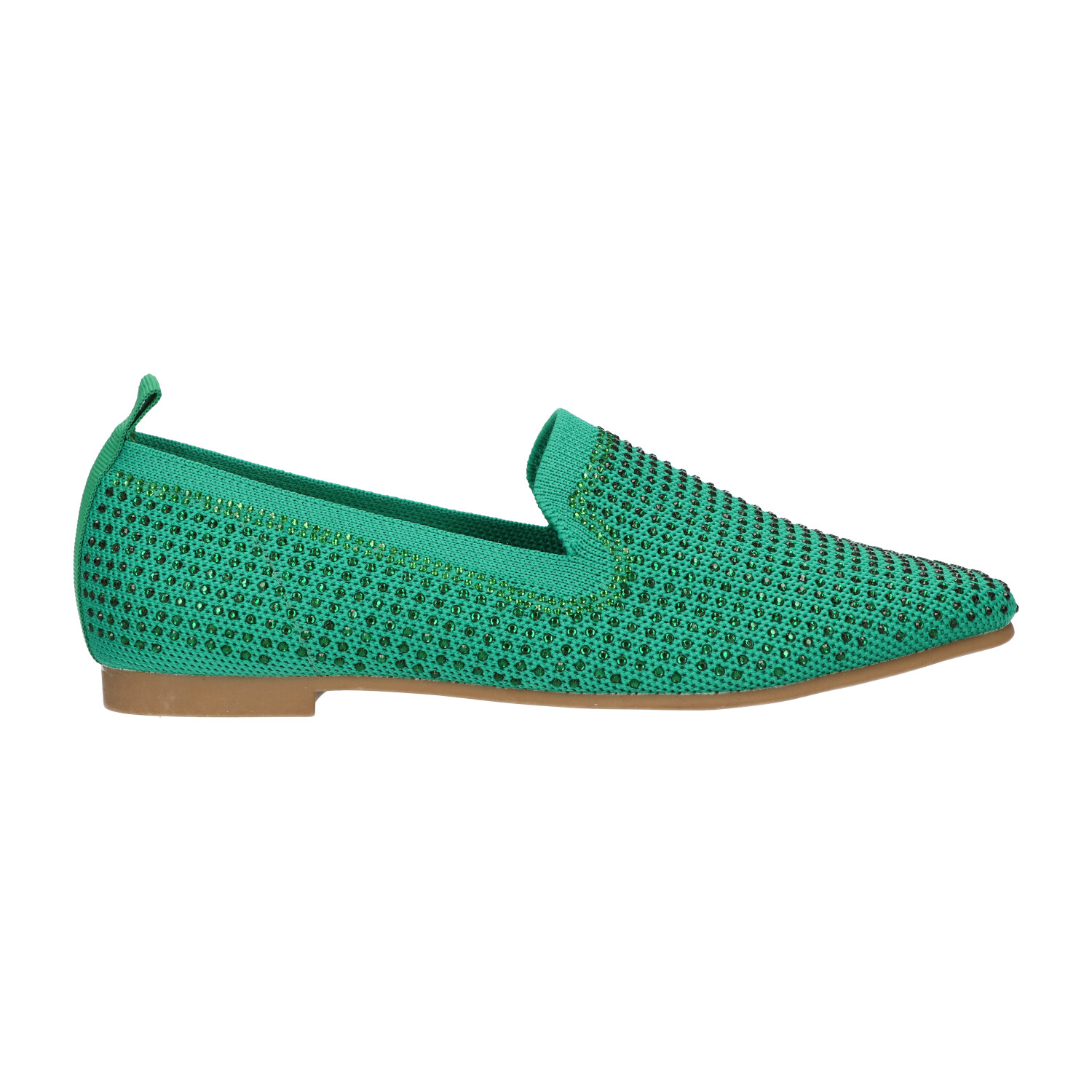 -27% : Groene loafers met steentjes | Dames | Maat 37 | La Strada