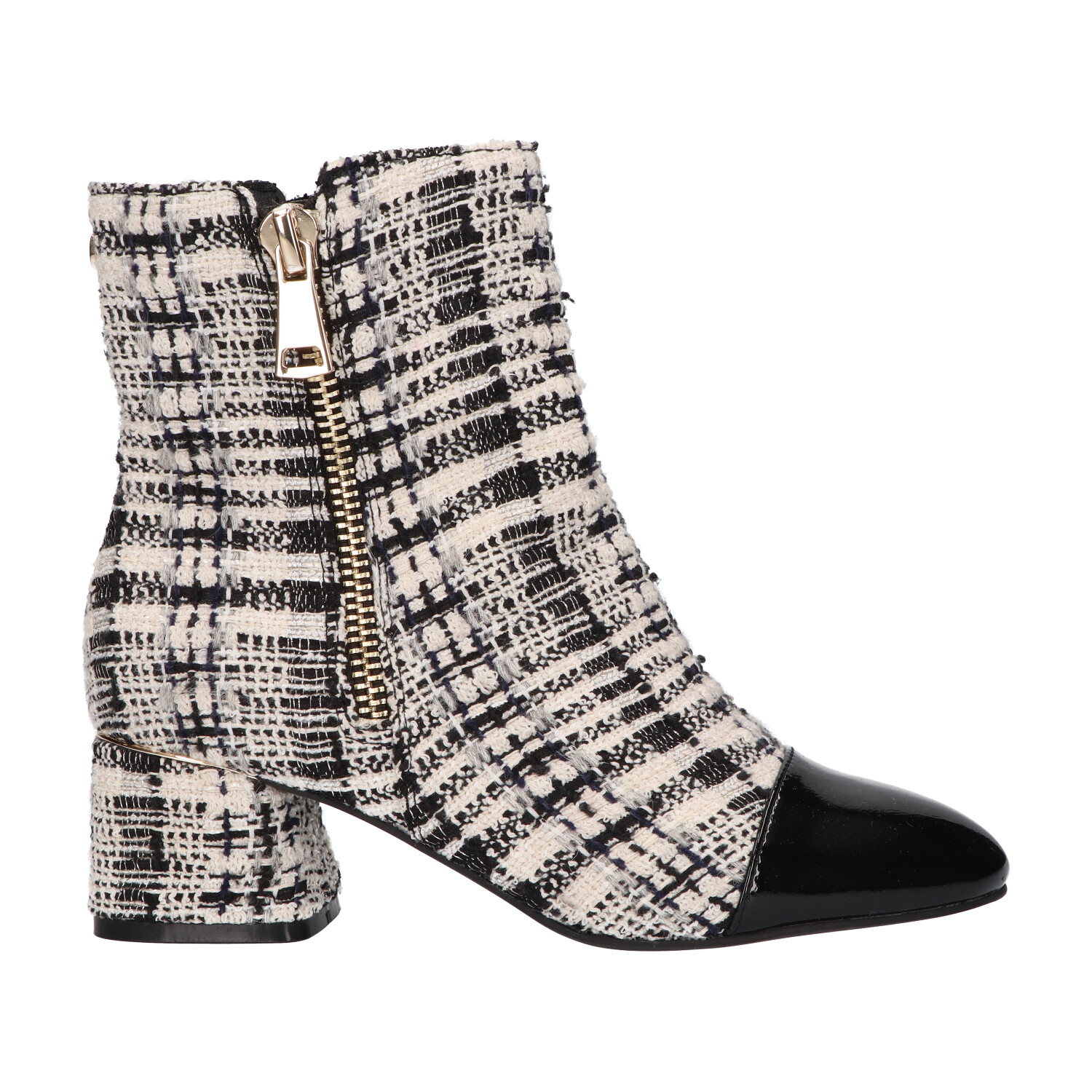 -42% : Enkellaars zwart wit patroon | Dames | Maat 41 | La Strada