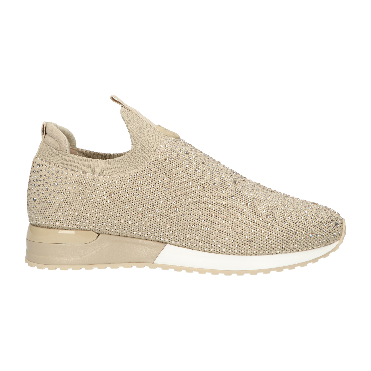 Beige instapsneakers met glitters | Dames | Maat 37 | La Strada