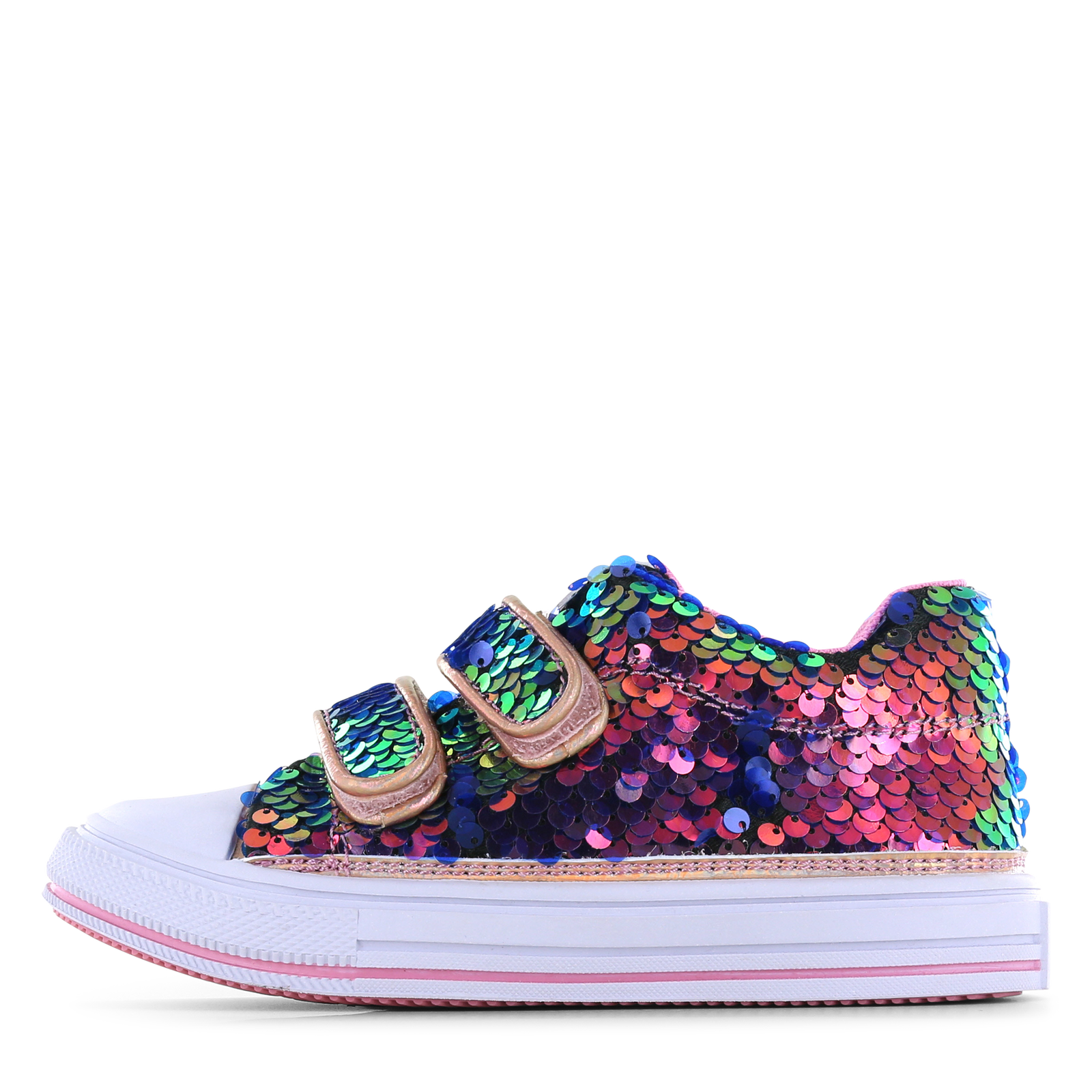 Go Banana&rsquo;s klittenband sneaker &ndash; Mermaid Meisjes | Pailletten | Maat 33