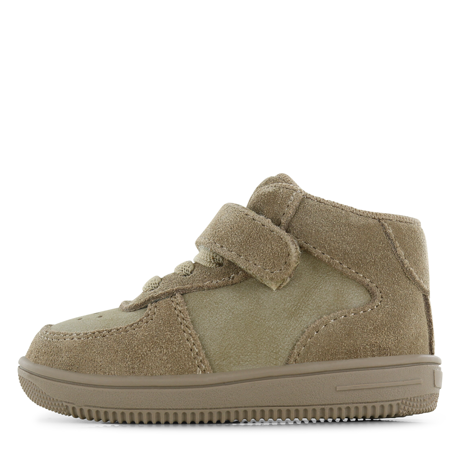 Go Banana&rsquo;s taupe sneaker Jongens | Microfiber nubuck/Su&egrave;de | Maat 19