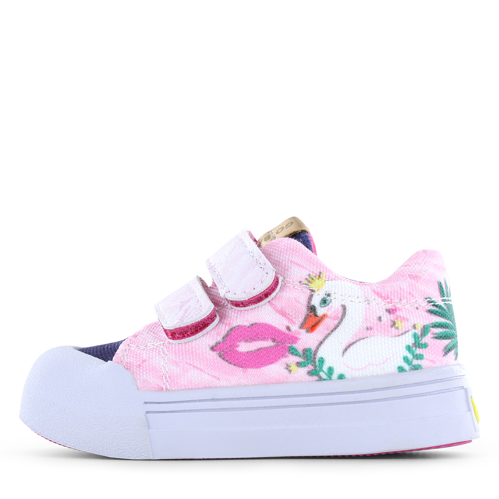 Go Bananas sneaker klittenband – Swan Meisjes | Canvas | Maat 35