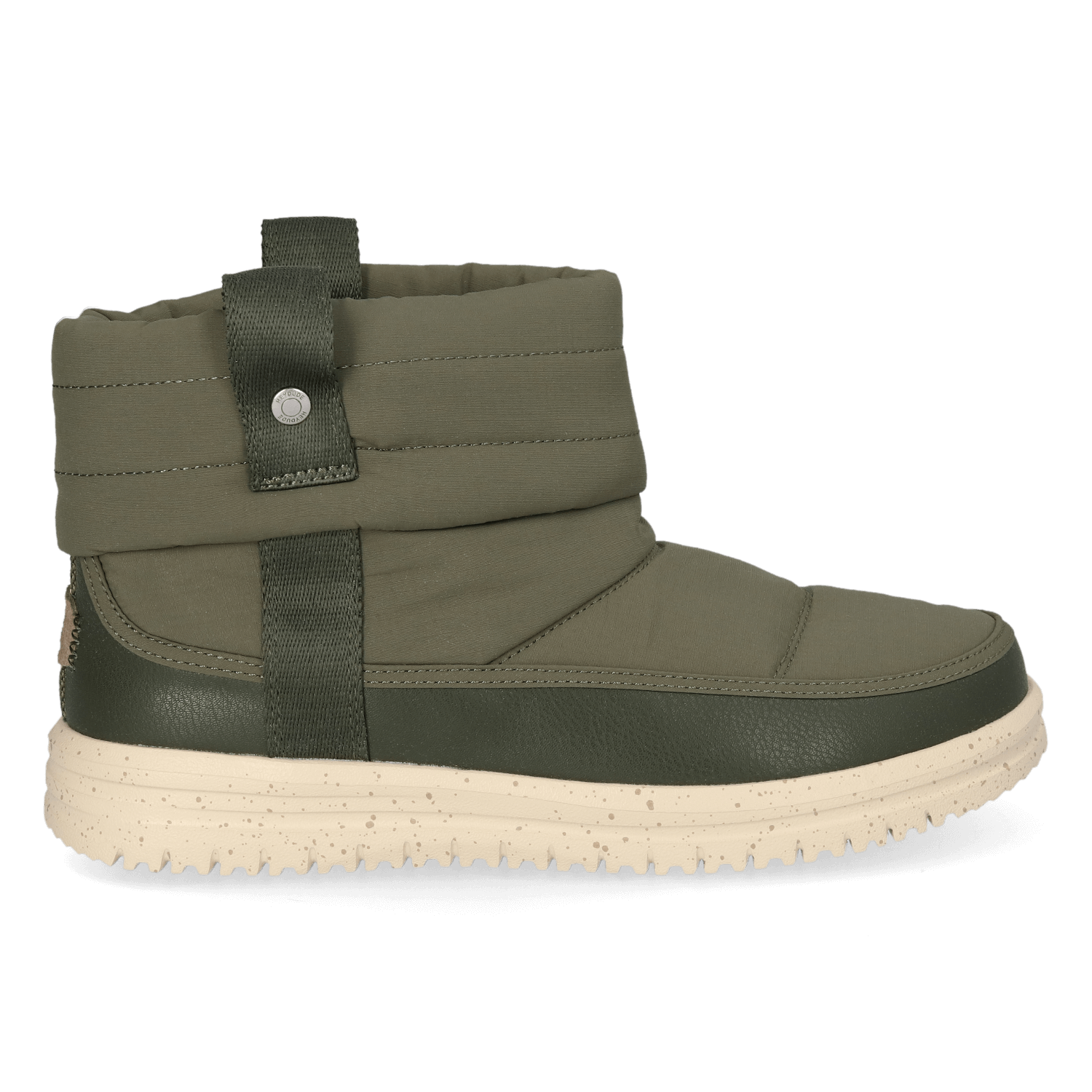 HEYDUDE Boots Dames Camden Cuff Nylon Quilt Groen  Nylon