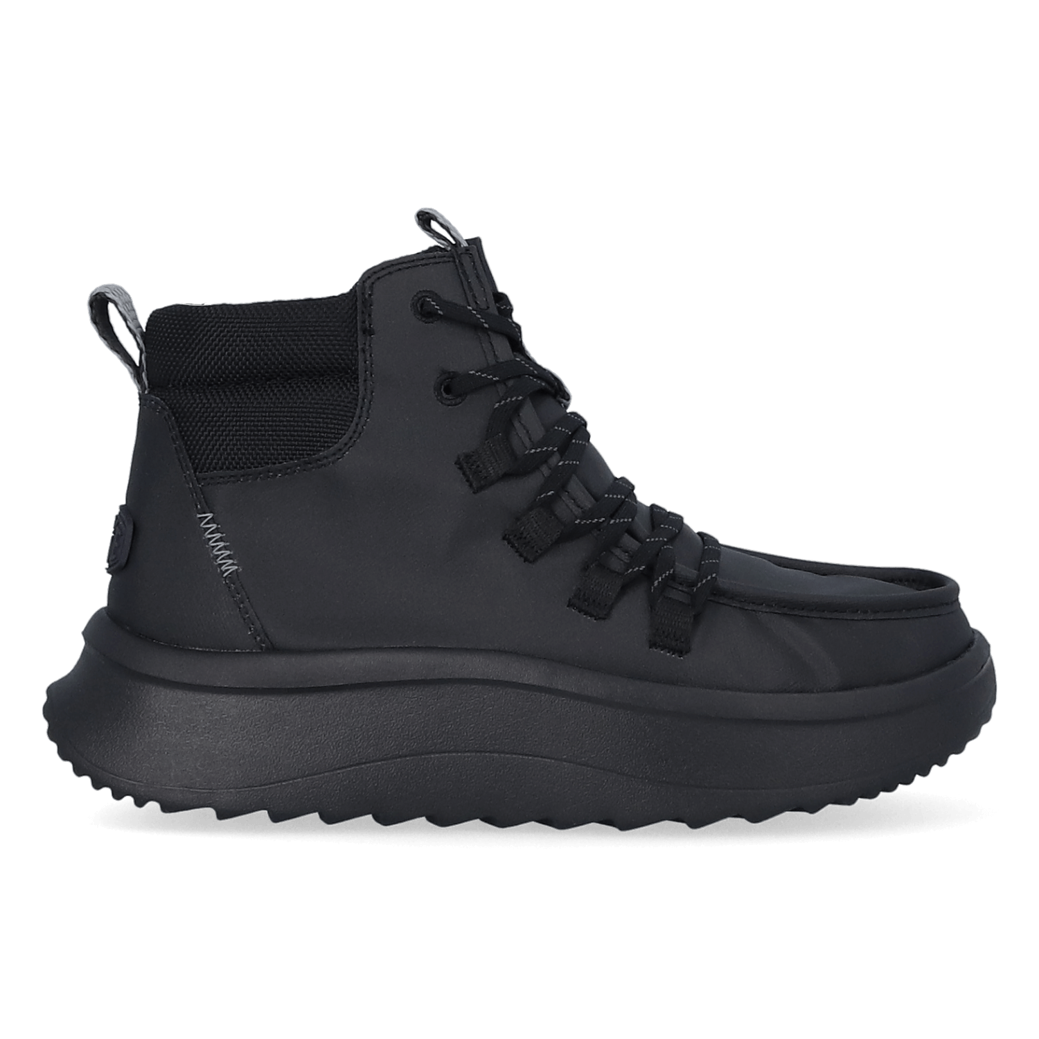 HEYDUDE Boots Dames Wendy Apres Coated Twill Zwart  Keperstof