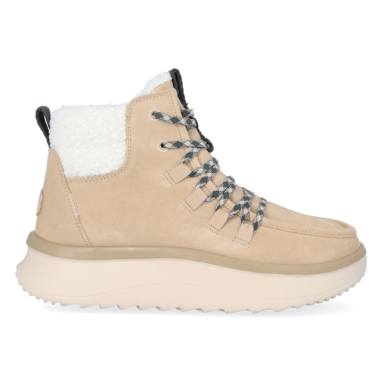 HEYDUDE Boots Dames Wendy Apres Suede Cozy Beige  Su&egrave;de