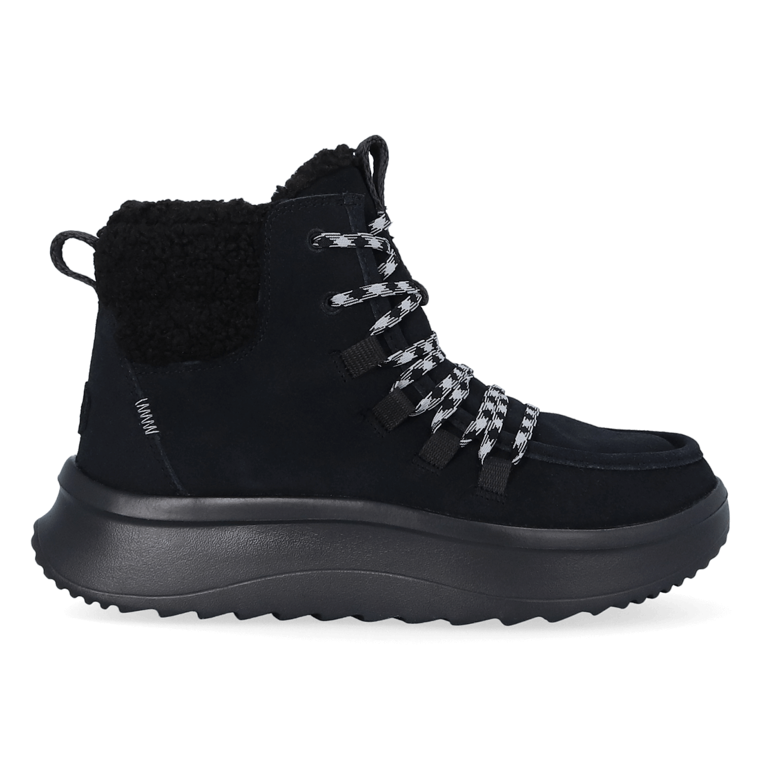 HEYDUDE Boots Dames Wendy Apres Suede Cozy Zwart  Su&egrave;de