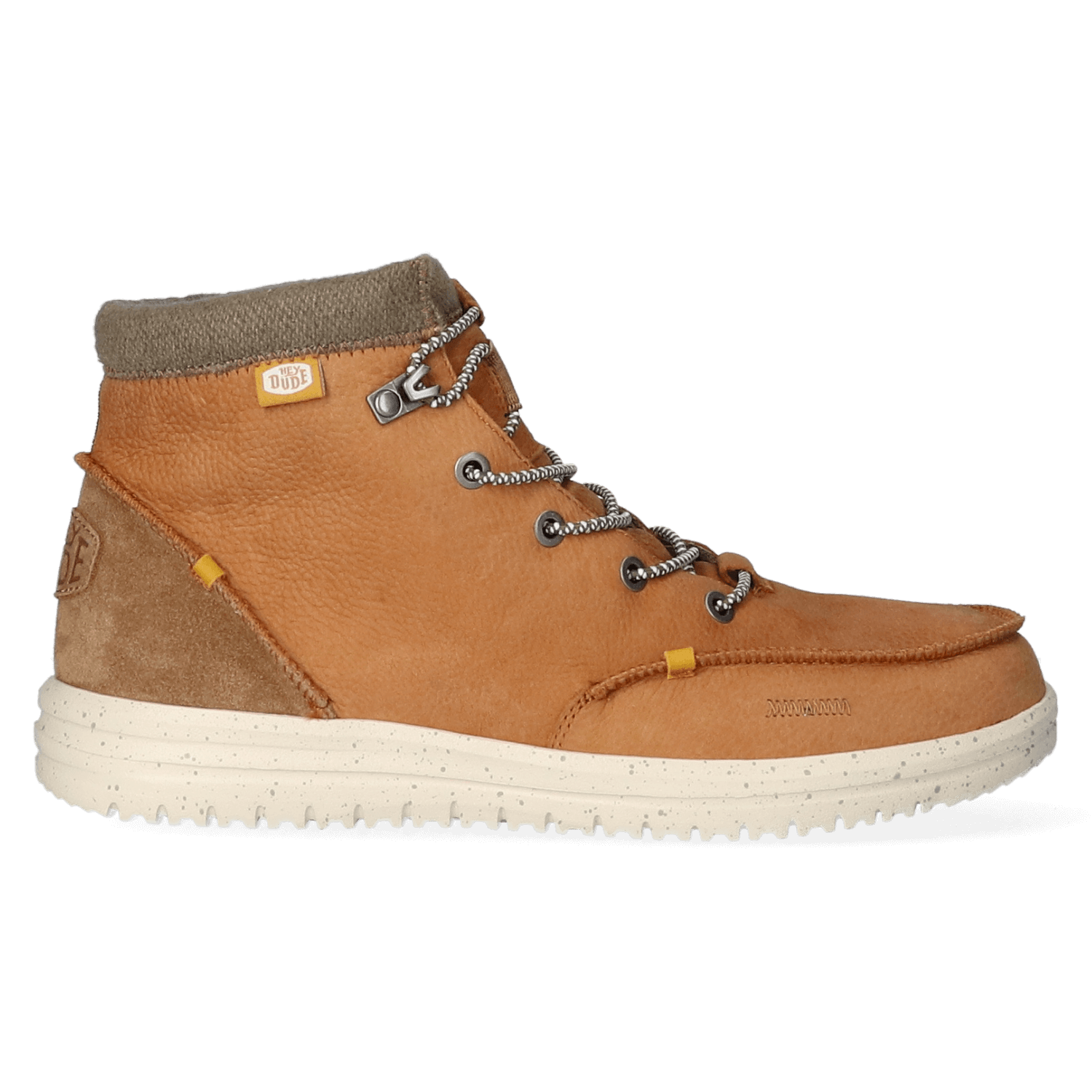 HEYDUDE Boots Heren Bradley Leather Cognac  Leer