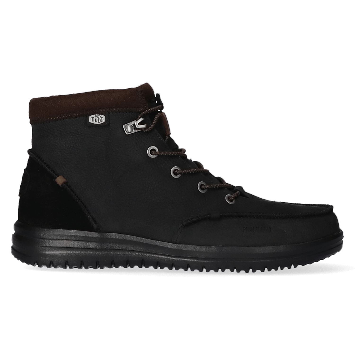 HEYDUDE Boots Heren Bradley Leather Zwart  Leer