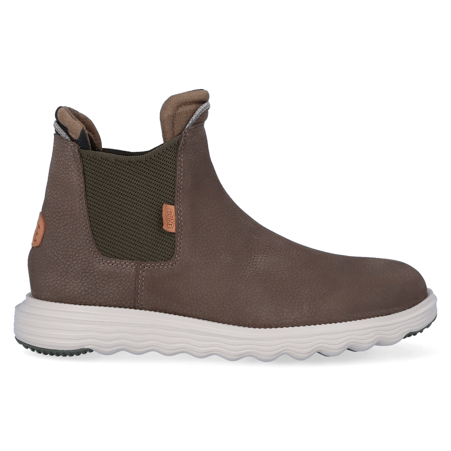 HEYDUDE Chelsea boots Heren Branson Craft Leather Groen  Leer