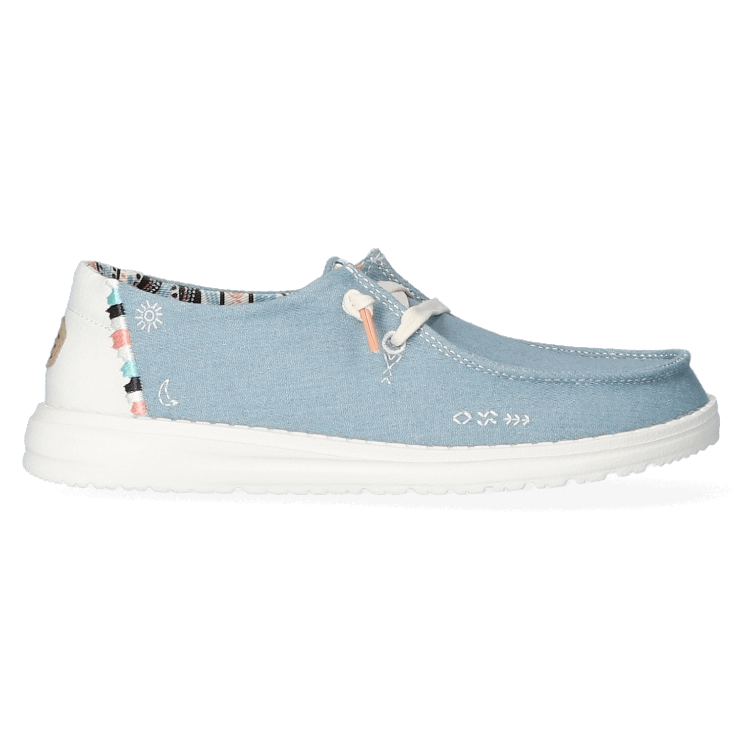 HEYDUDE Instappers Dames Wendy Boho Blauw 43 Chambray
