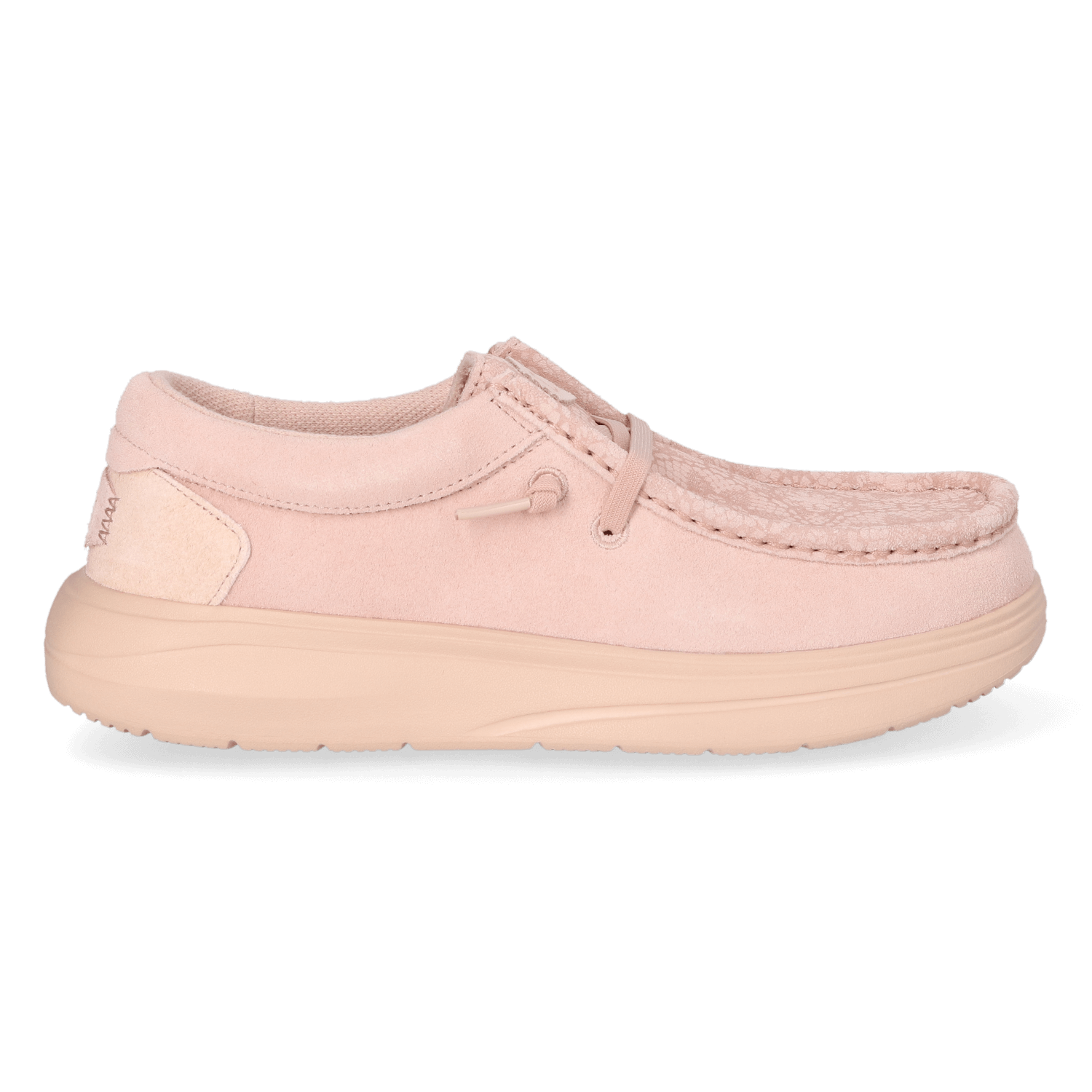 HEYDUDE Instappers Dames Wendy Comf Suede Lace Print Roze  Su&egrave;de