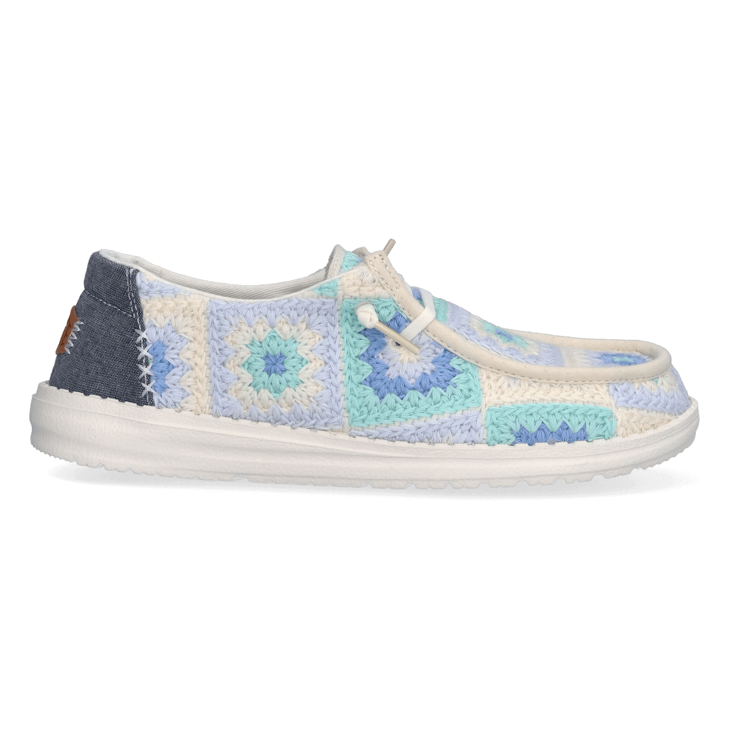 HEYDUDE Instappers Dames Wendy Cottage Crochet Multi  Textiel