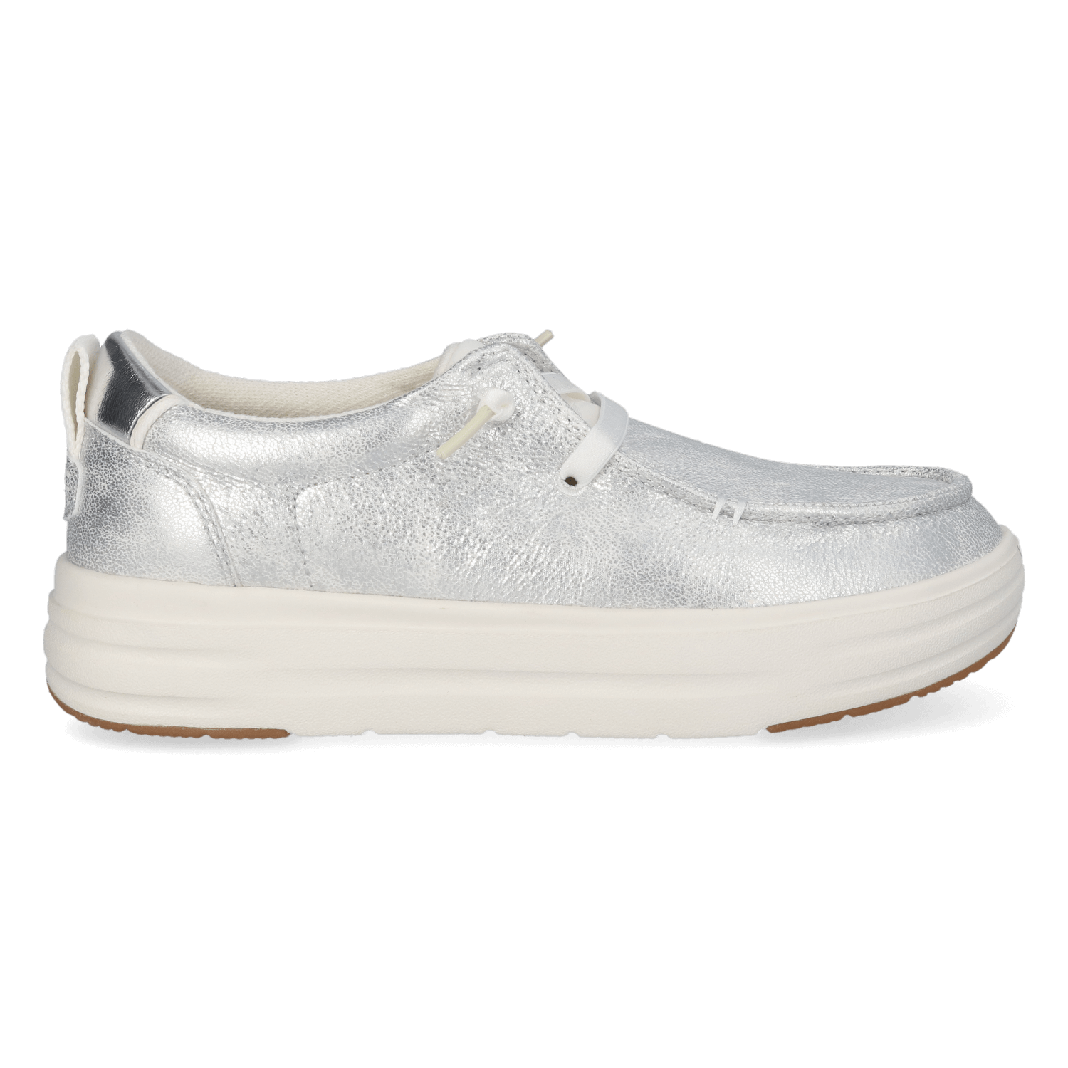 HEYDUDE Instappers Dames Wendy Nova Shimmer Zilver  Synthetisch