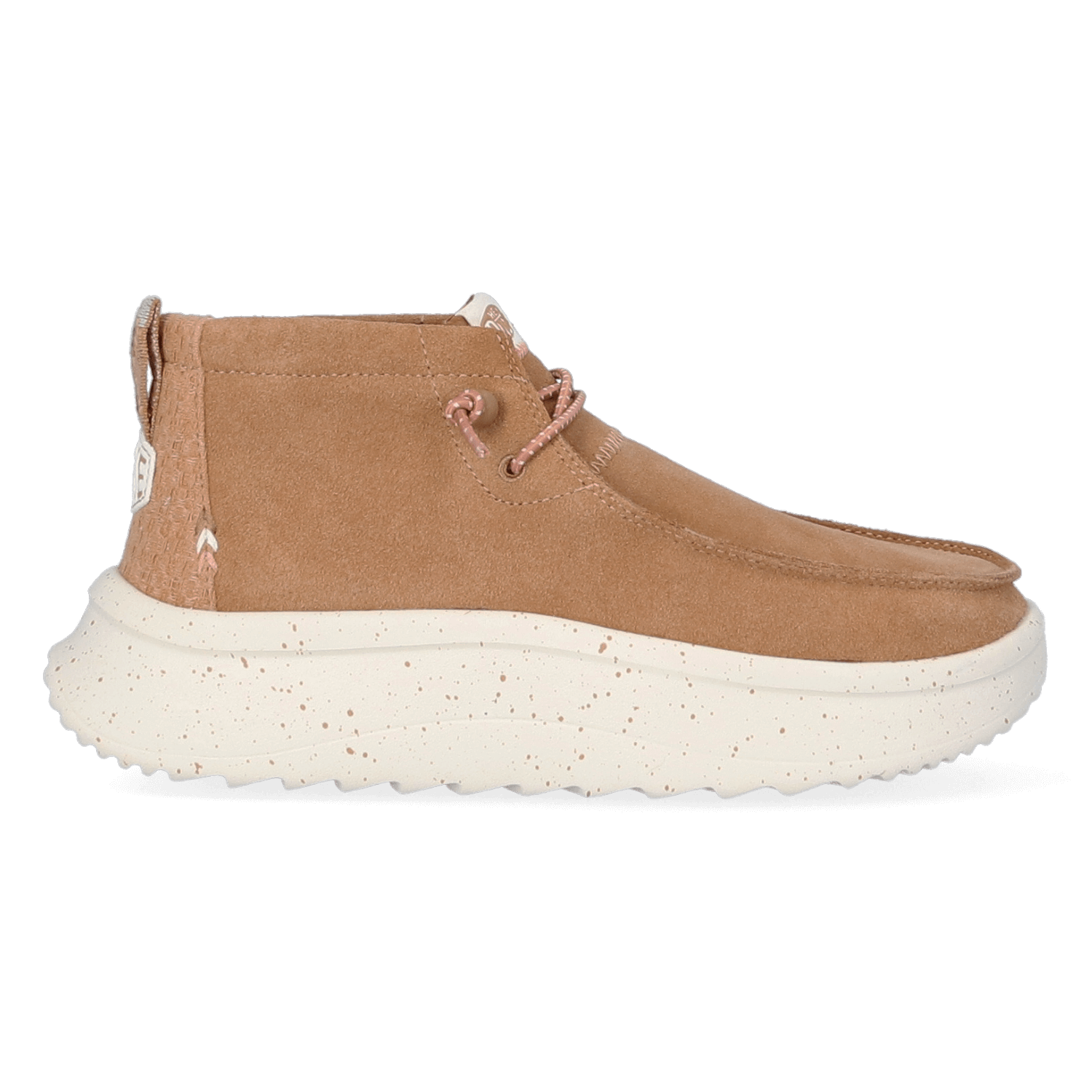 HEYDUDE Instappers Dames Wendy Peak Hi Suede Bruin  Su&egrave;de