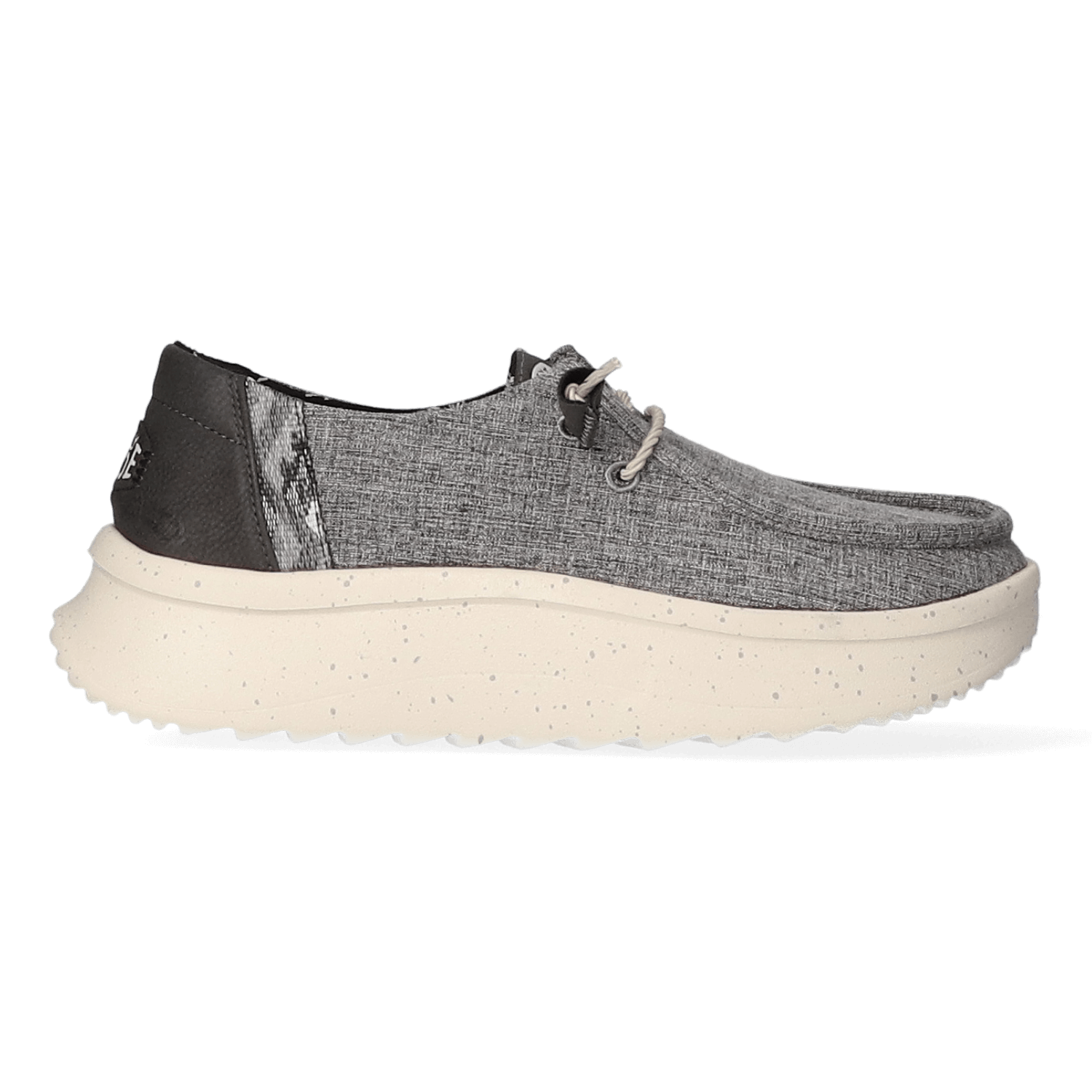 HEYDUDE Instappers Dames Wendy Peak Woven Grijs  Textiel