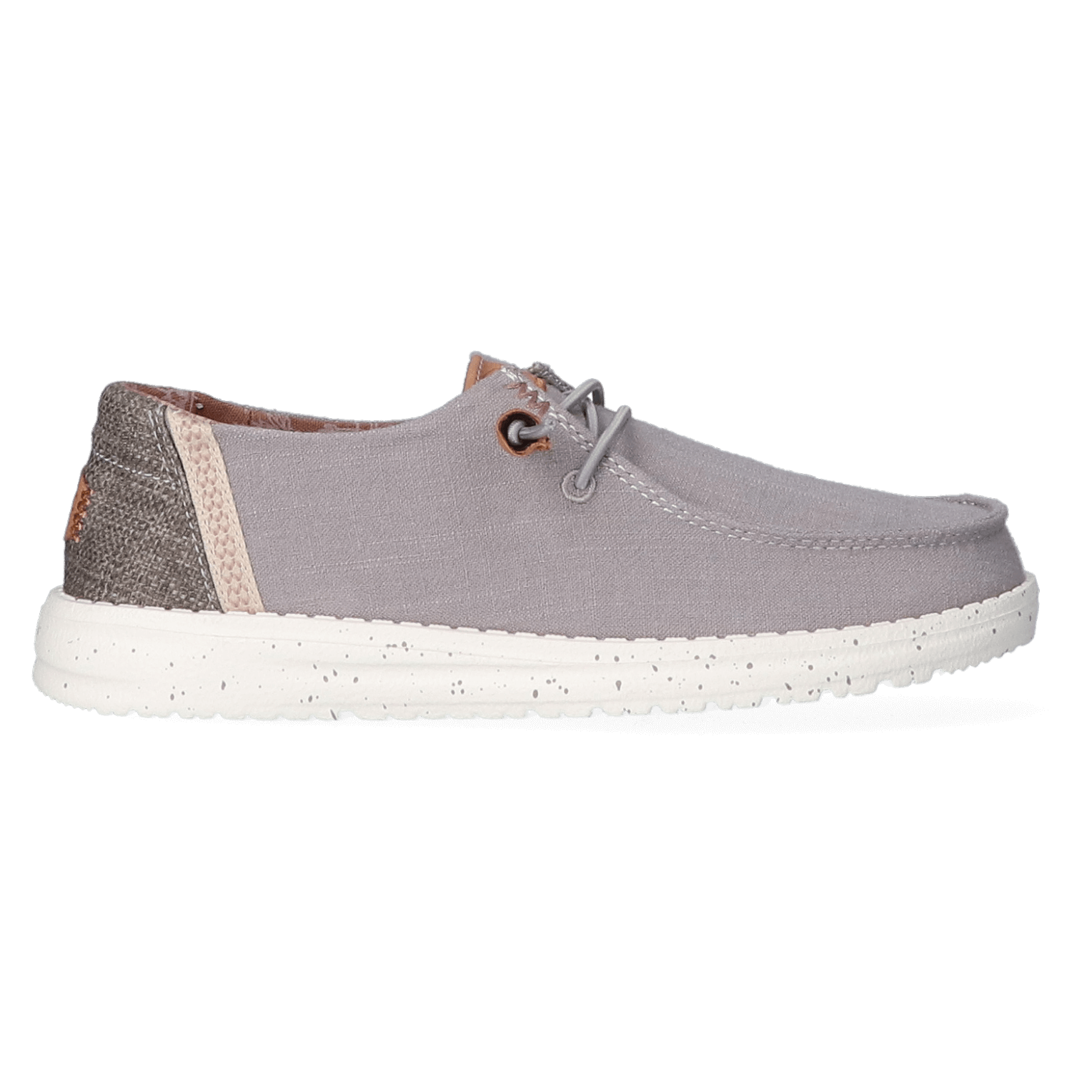 HEYDUDE Instappers Dames Wendy Washed Canvas Grijs  Textiel