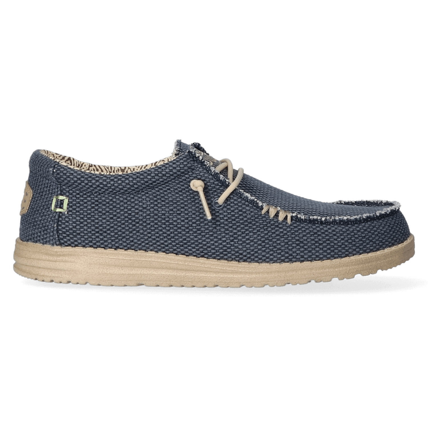 HEYDUDE Instappers Heren Wally Braided Blauw 47 Canvas