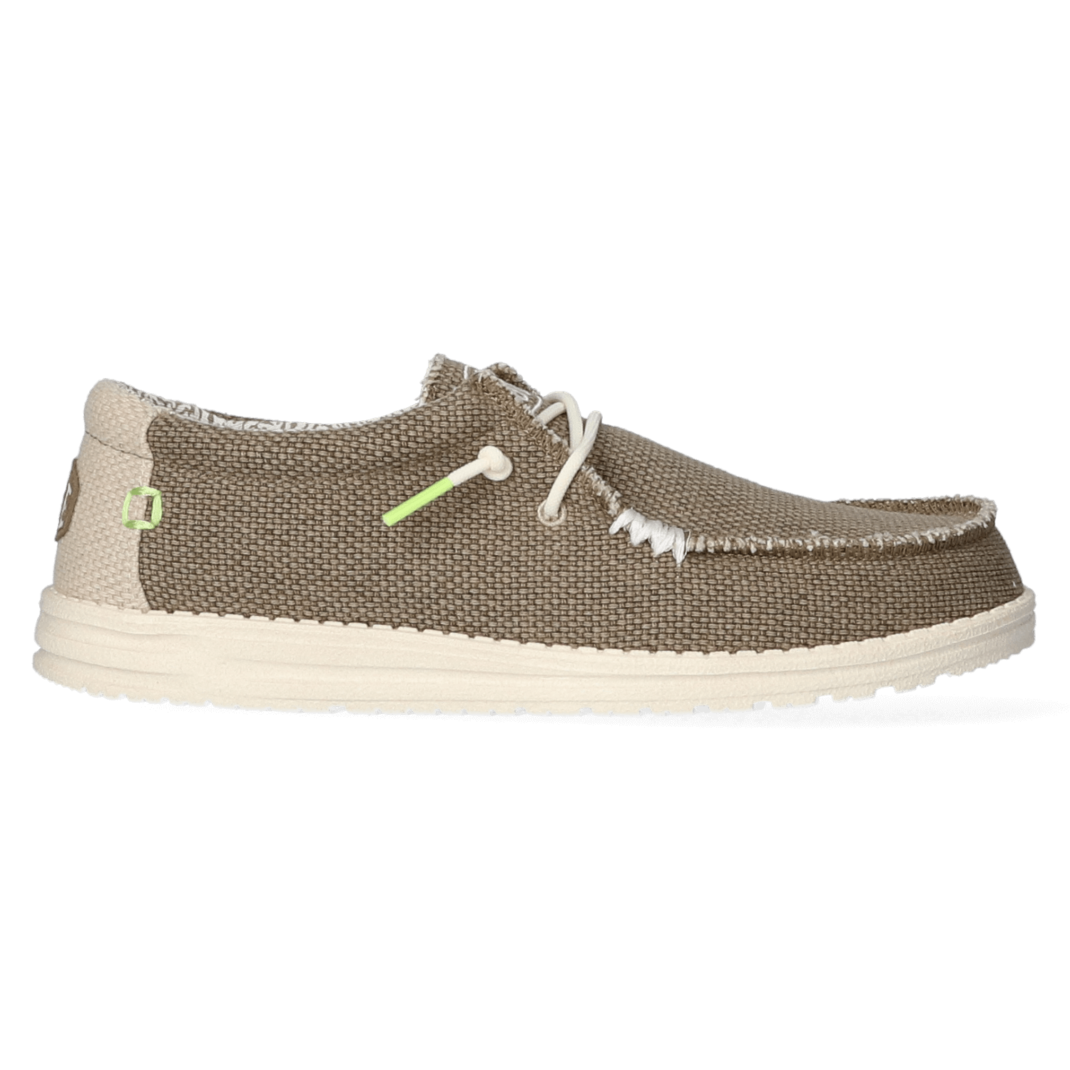 HEYDUDE Instappers Heren Wally Braided Bruin  Canvas