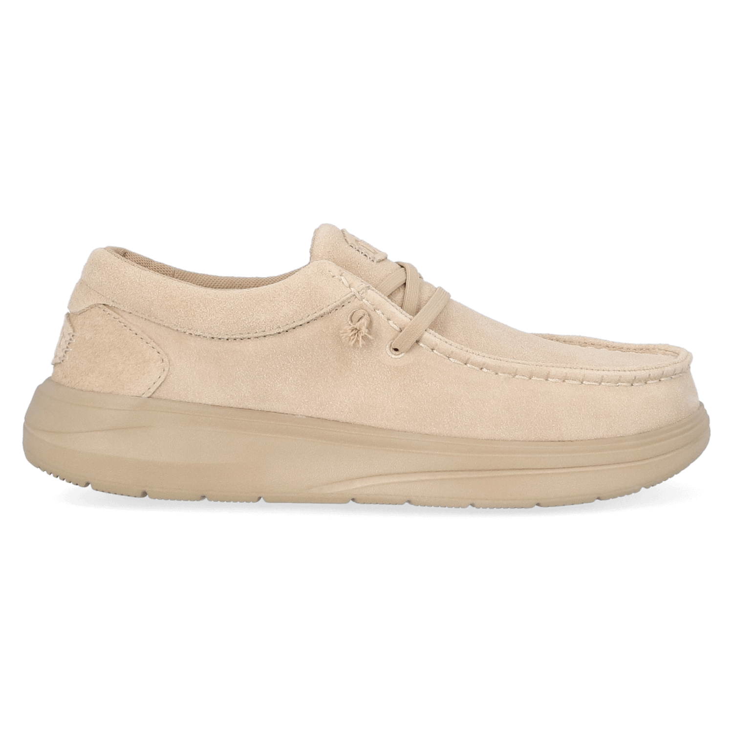 HEYDUDE Instappers Heren Wally Comf Suede Beige  Su&egrave;de