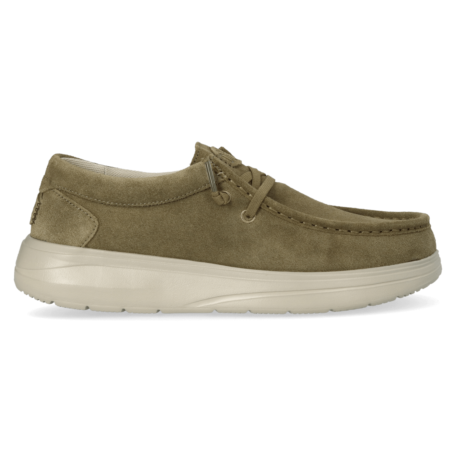 HEYDUDE Instappers Heren Wally Comf Suede Groen  Su&egrave;de