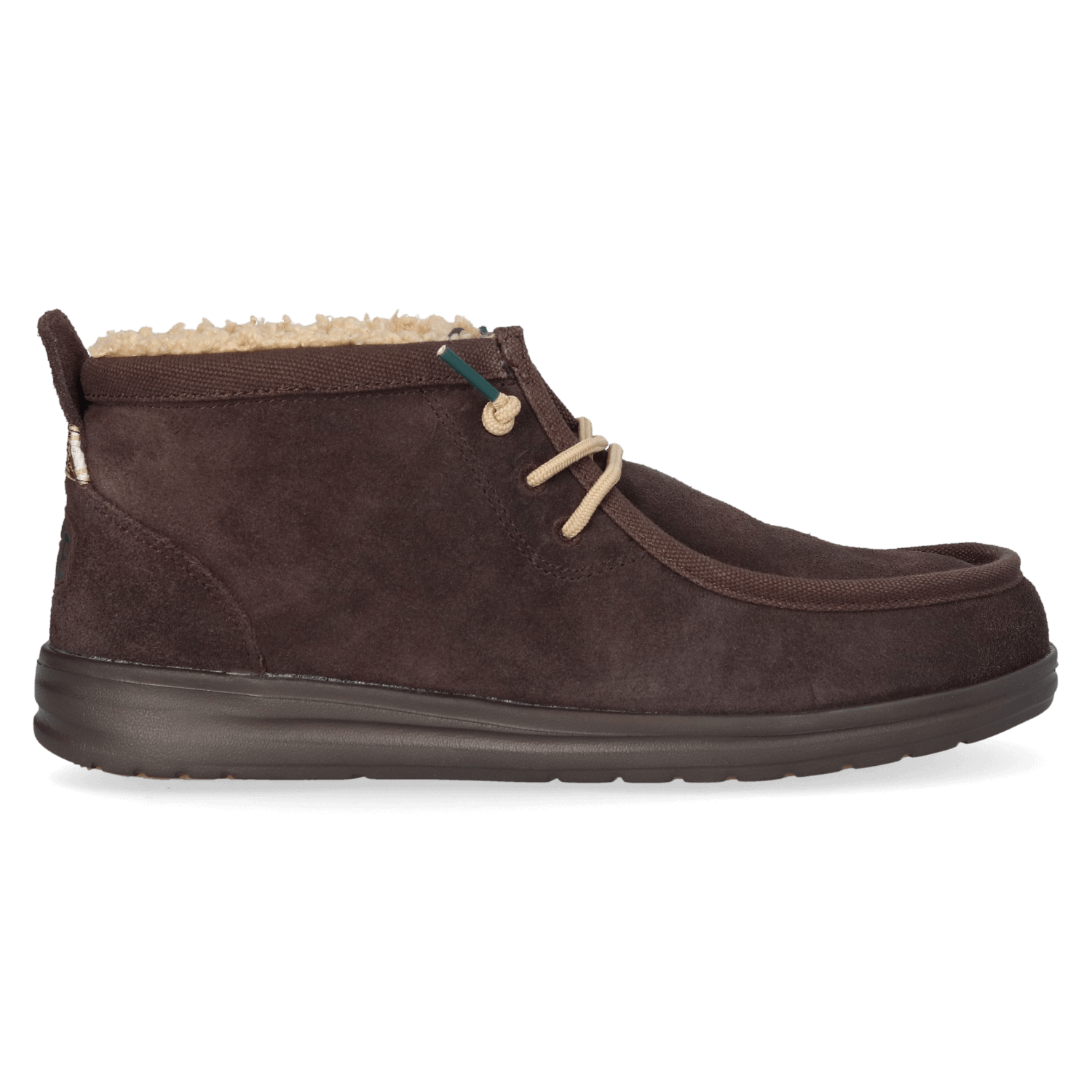 HEYDUDE Instappers Heren Wally Mid GripR Warmth Bruin  Su&egrave;de