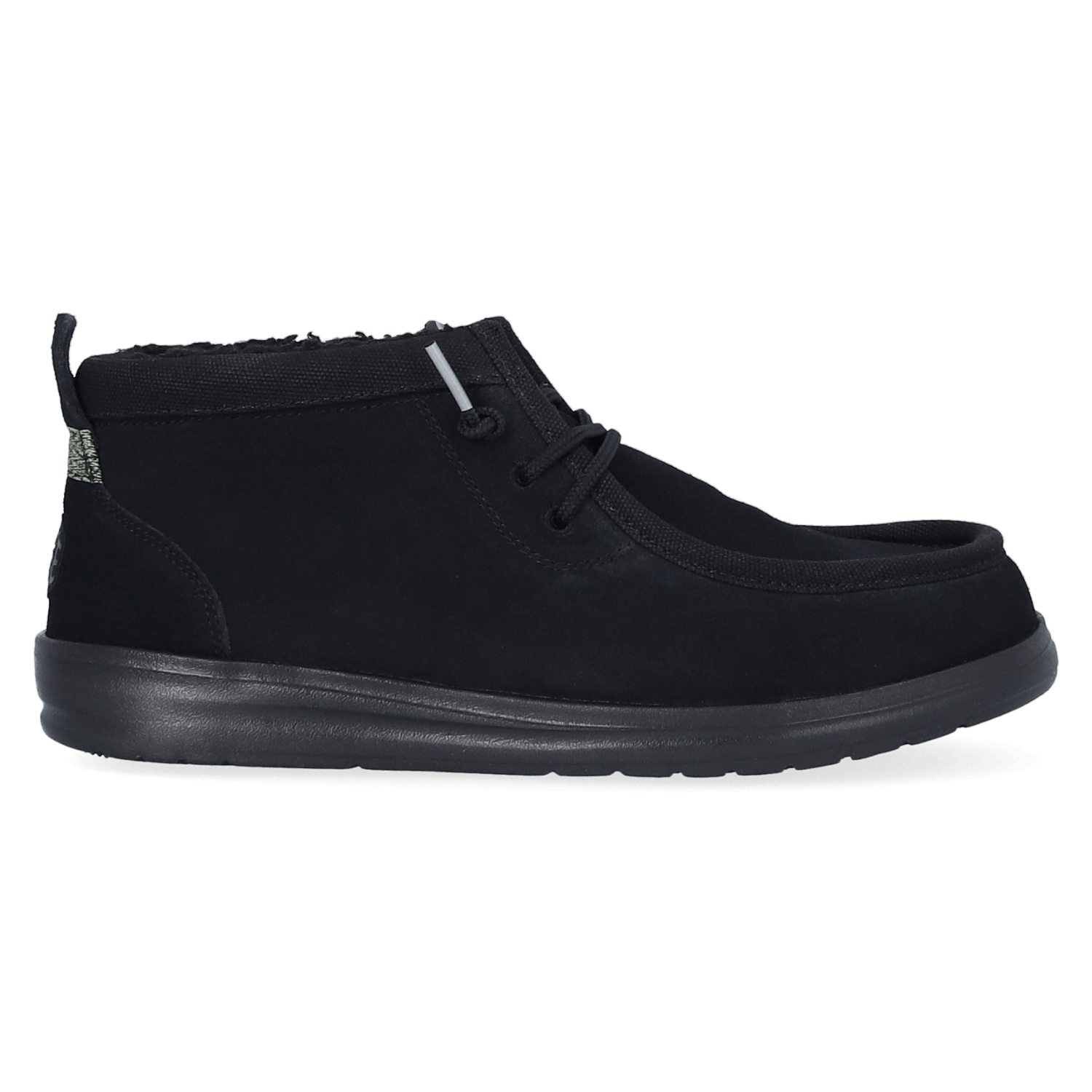 HEYDUDE Instappers Heren Wally Mid GripR Warmth Zwart  Su&egrave;de