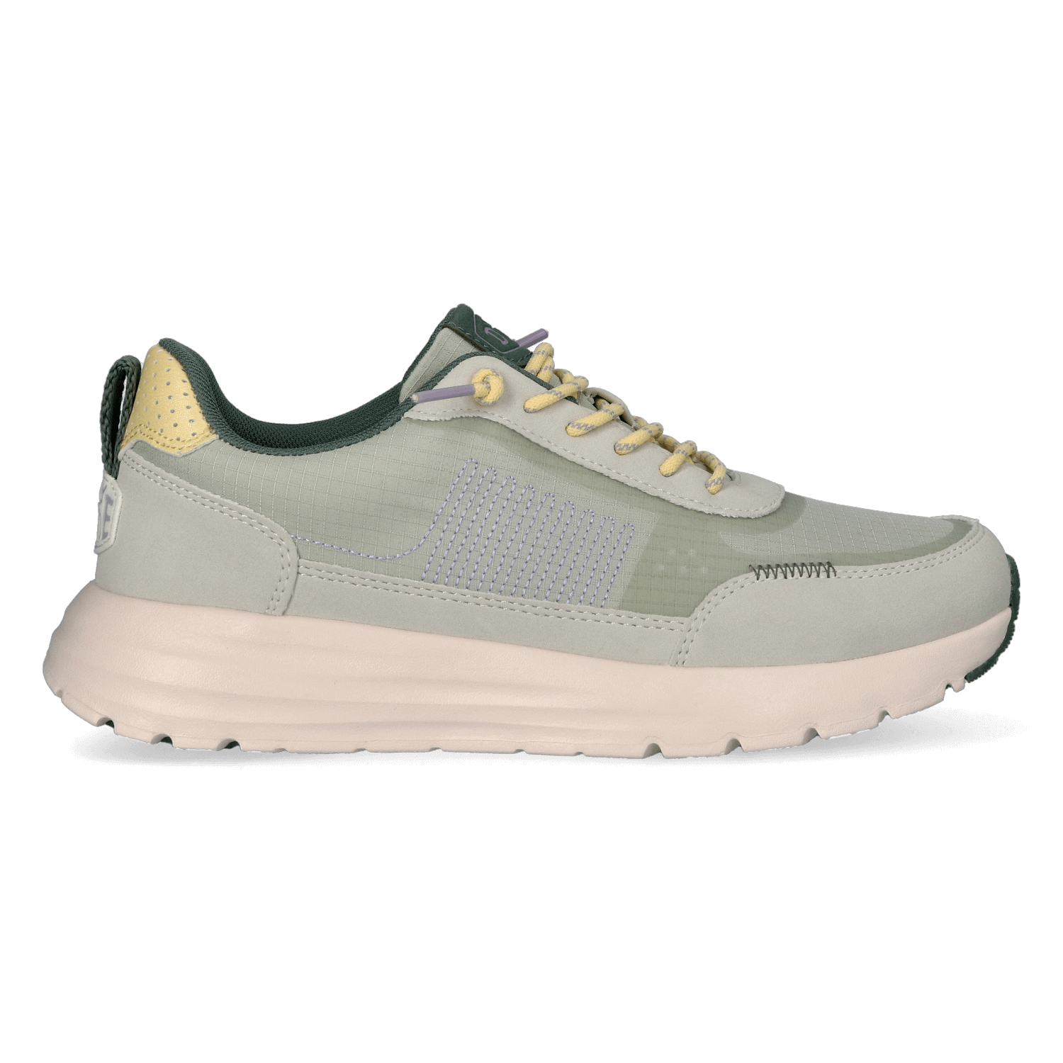 HEYDUDE Sneakers Dames Sirocco Alta Colorblock Grijs  Su&egrave;de