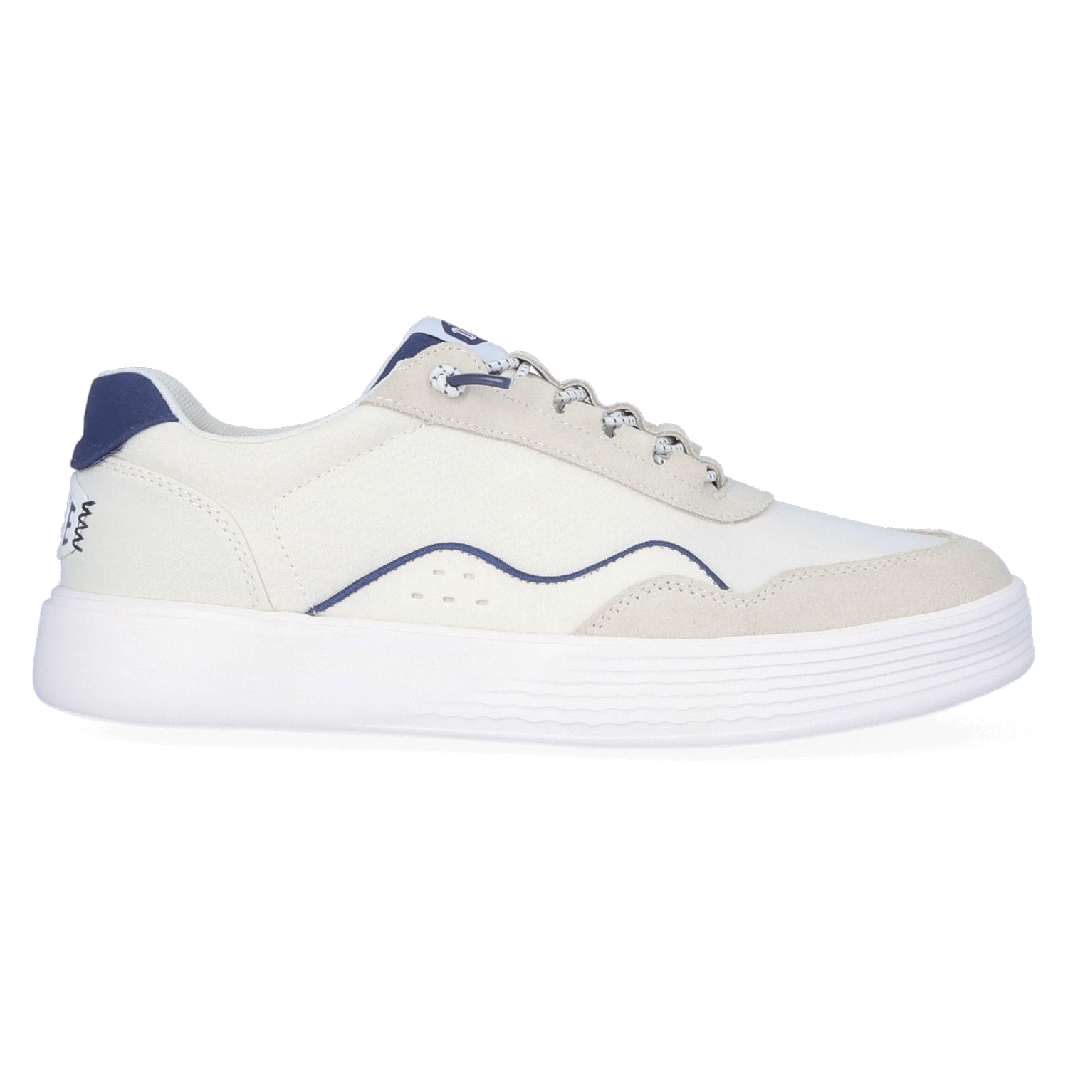 HEYDUDE Sneakers Heren Hudson Canvas Wit  Su&egrave;de