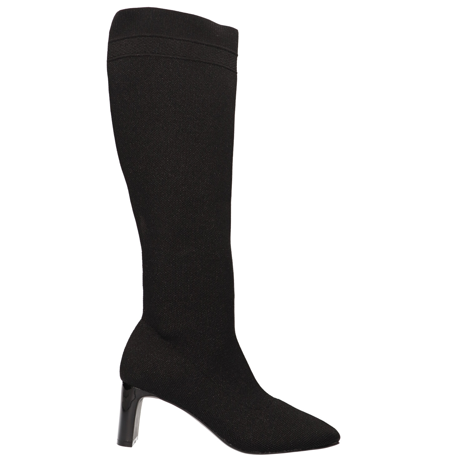 Hoge laars zwart met glitterpatroon | Dames | Maat 42 | La Strada