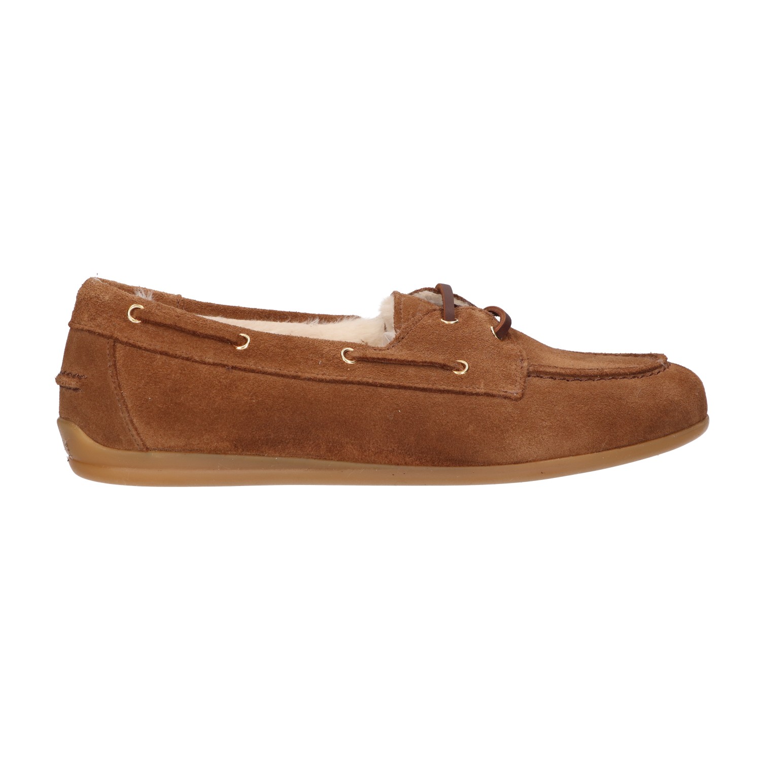 Mocassin camel met fur | Dames | Maat 42 | La Strada