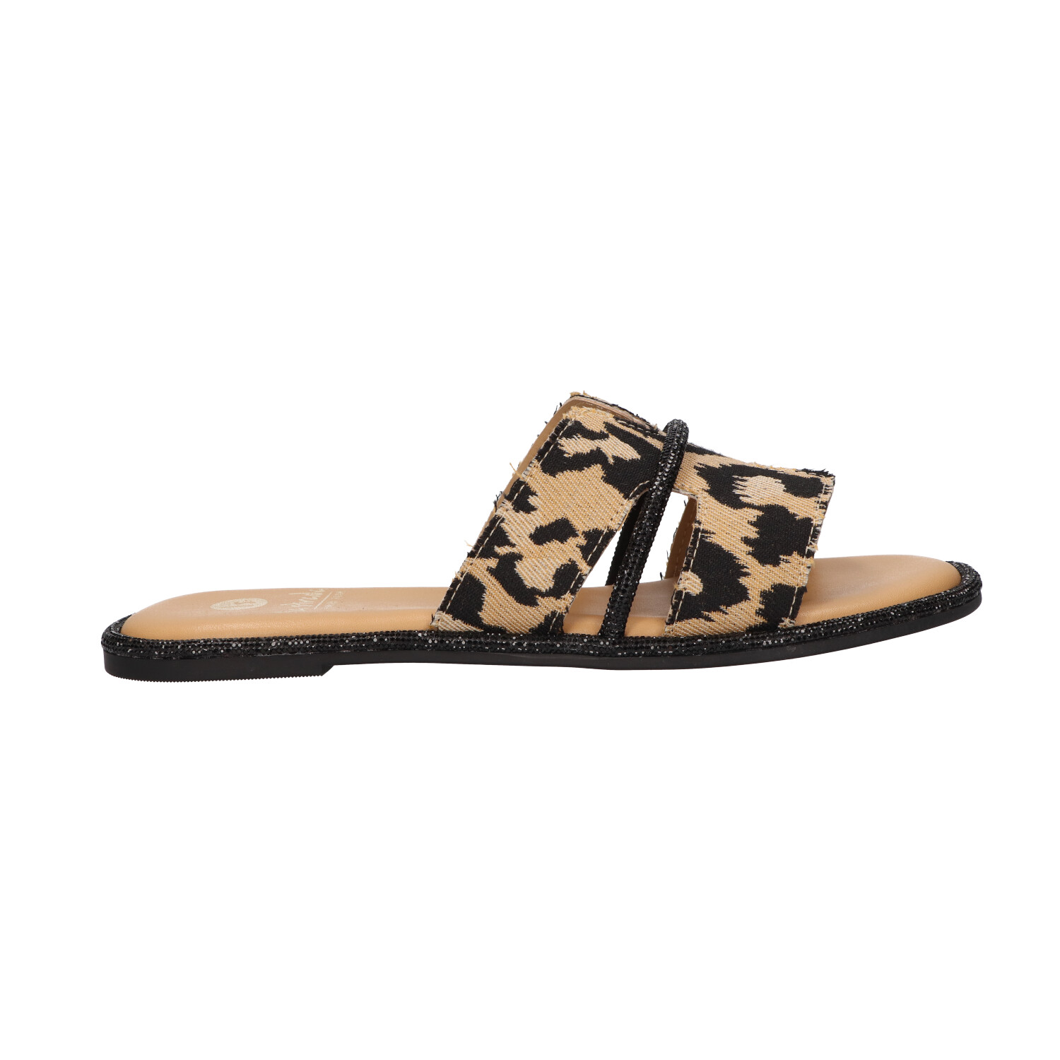 Sandaal luipaard met steentjes | Dames | Maat 41 | La Strada