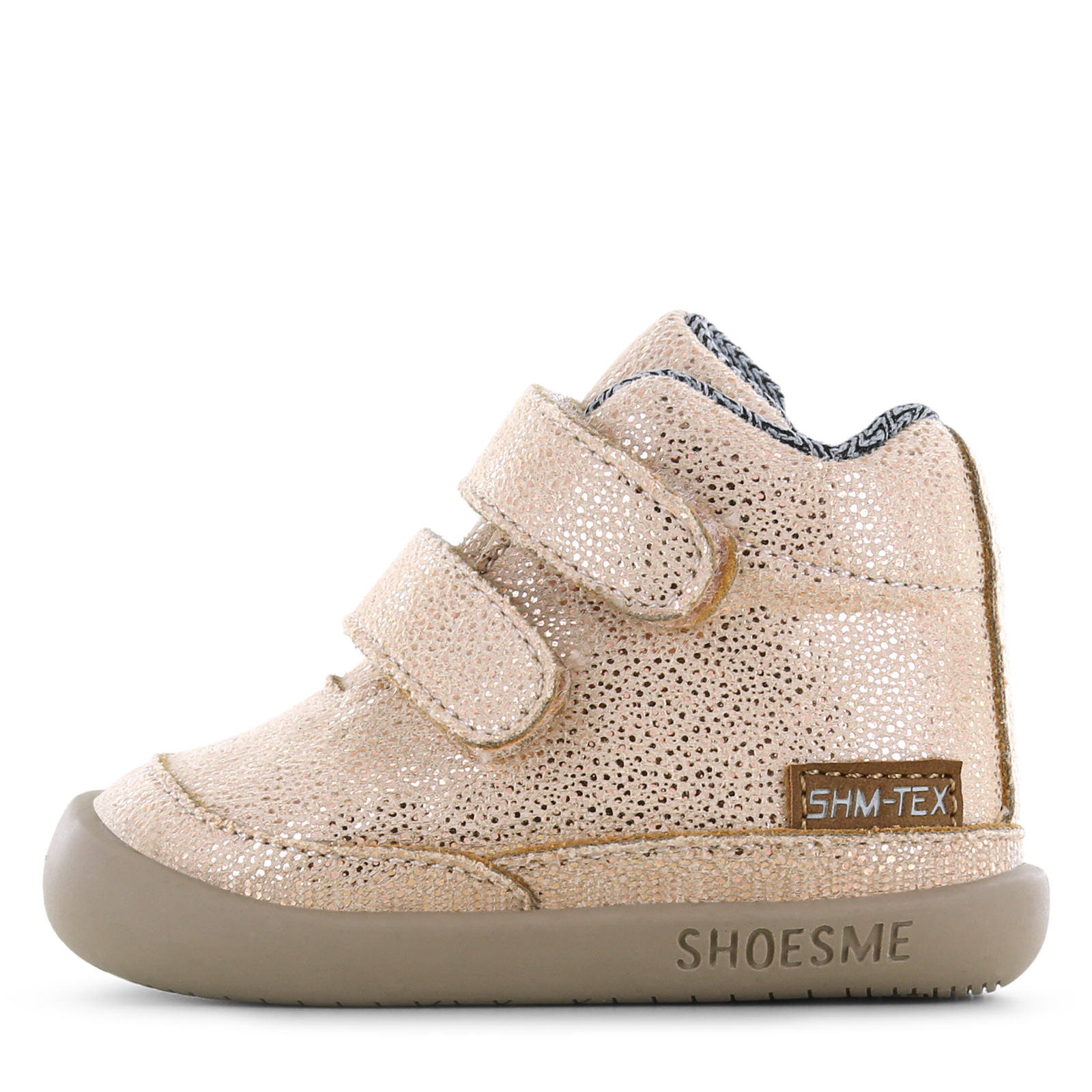 Shoesme Water-Proof ros&eacute; bootie Meisjes | Metallic/Microleer | Maat 24