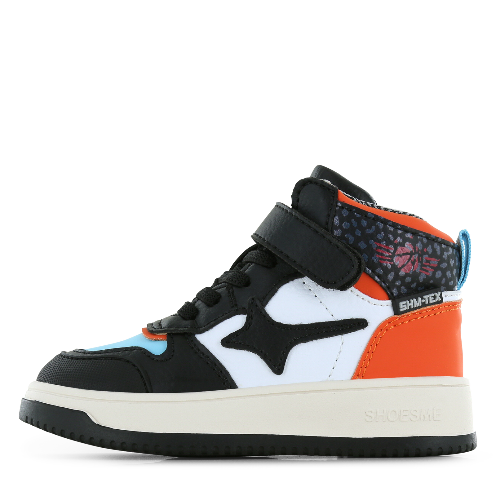 Shoesme Water-Proof zwart-wit sneaker Jongens | Microfiber leer | Maat 27