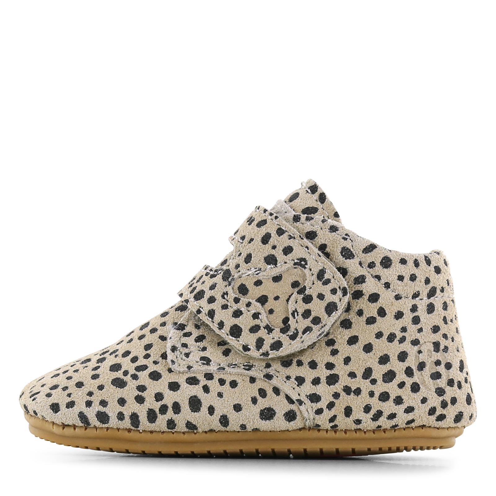 Shoesme beige BABY-PROOF&reg; schoentje met dots Meisjes | Su&egrave;de | Maat 18