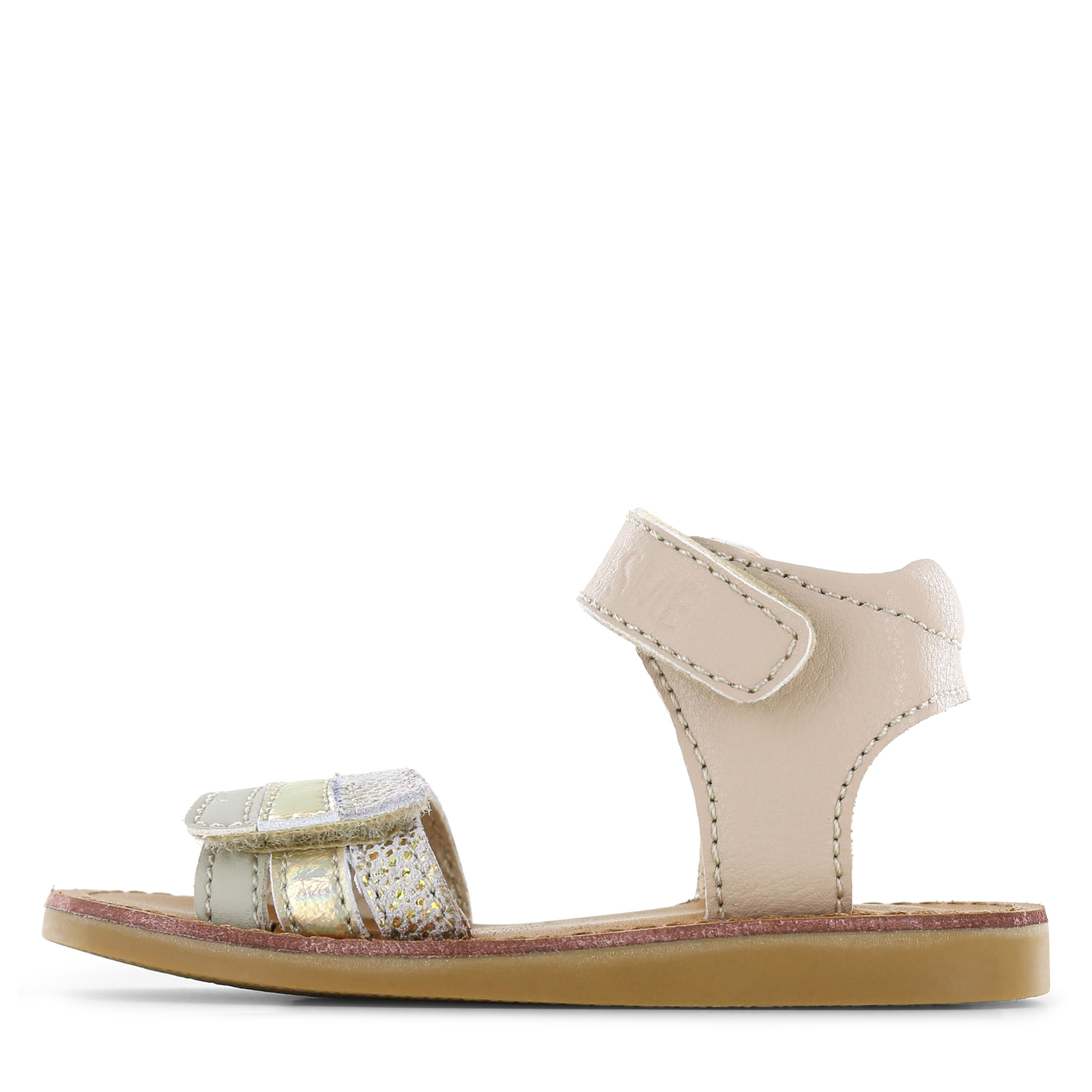 Shoesme beige sandaal Meisjes | Leer/Metallic/Microleer | Maat 33