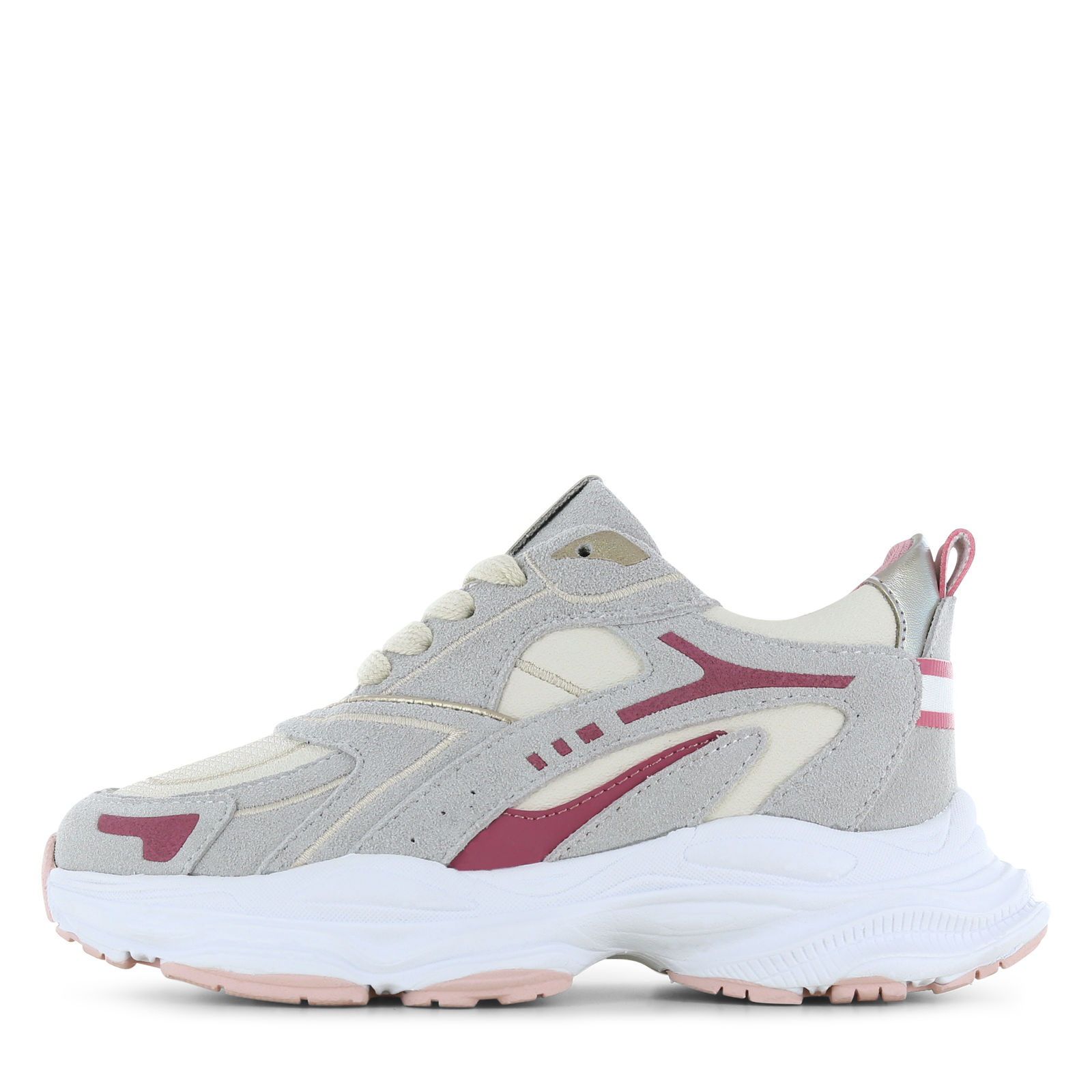 Shoesme beige sneaker Meisjes | Microfiber leer/Su&egrave;de | Maat 36