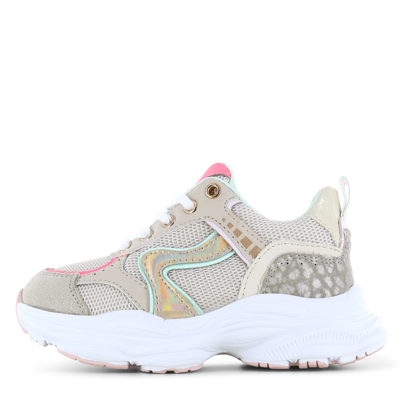 Shoesme beige sneaker Meisjes | Microleer | Maat 36