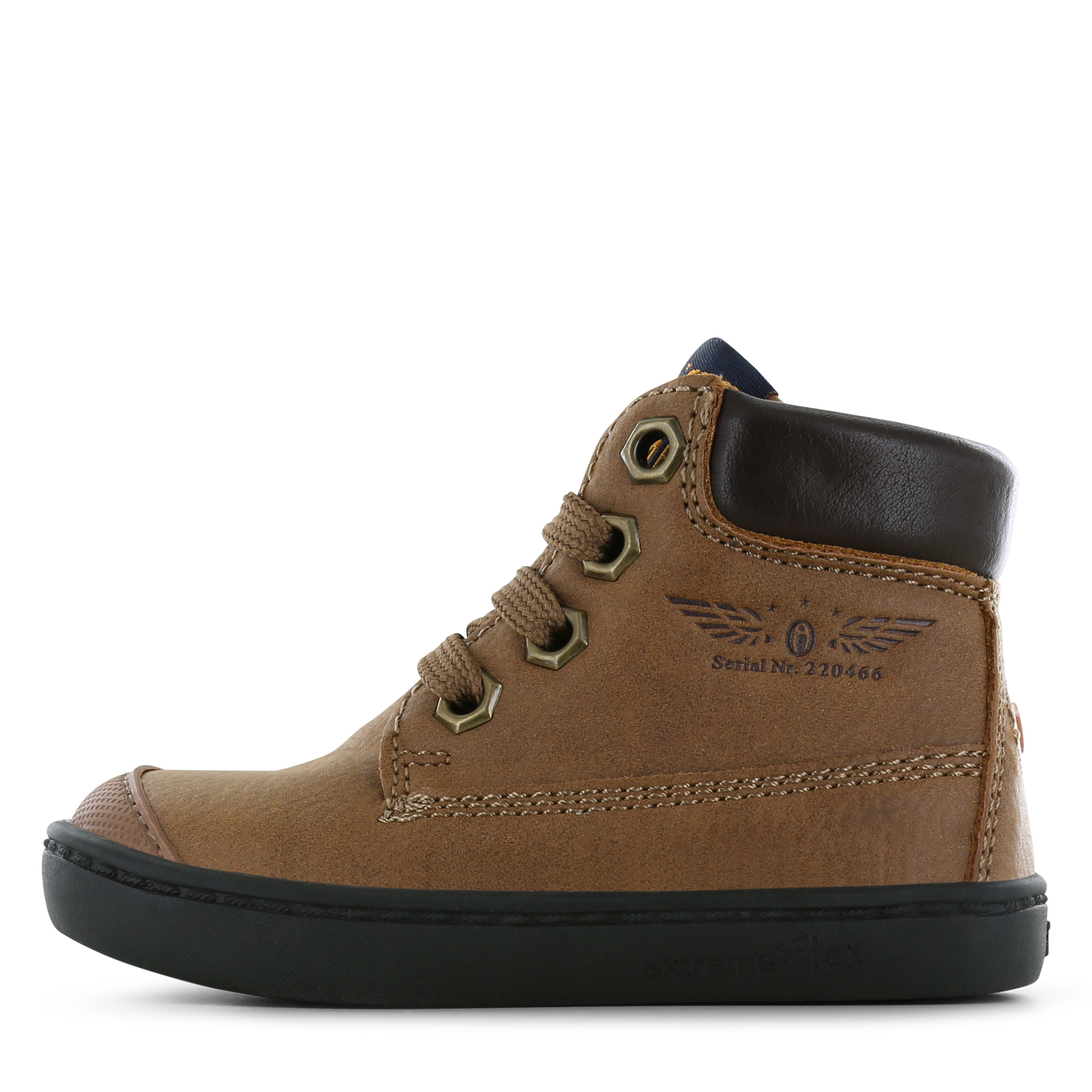 Shoesme bruin veterbootje Jongens | Microfiber nubuck | Maat 21