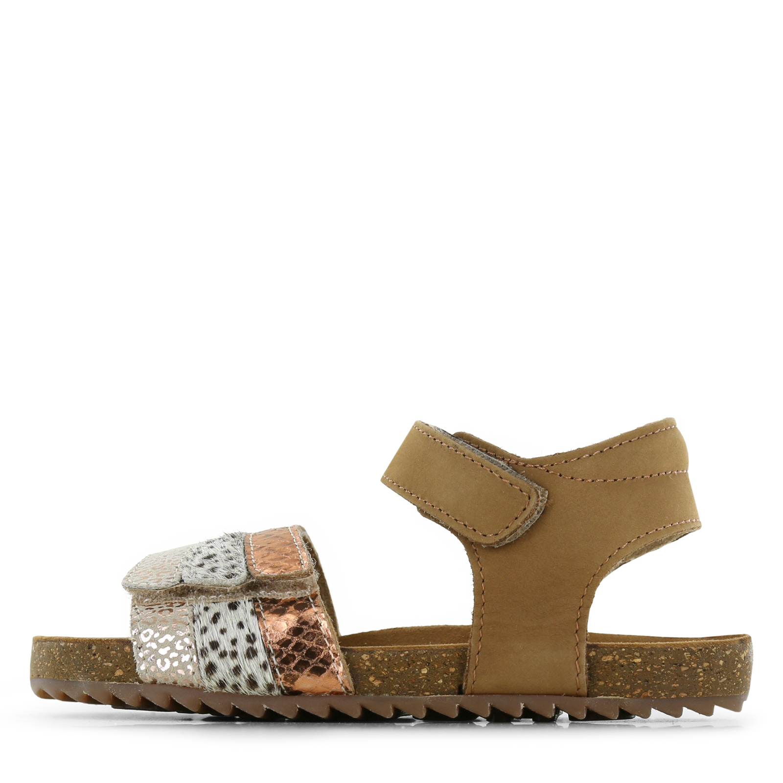 Shoesme bruine sandaal Meisjes | Leer/Metallic | Maat 27