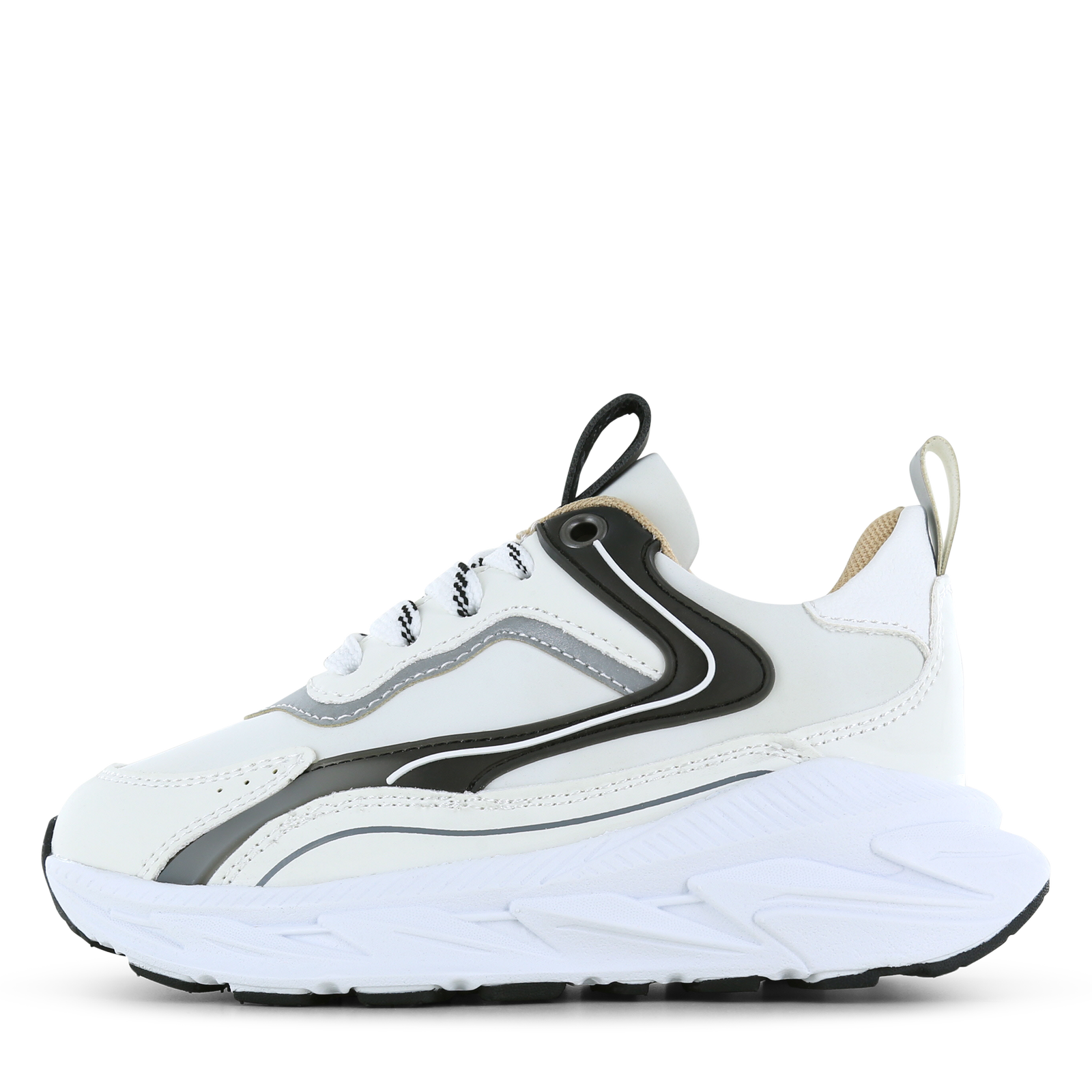 Shoesme chunky witte sneaker Jongens | Microleer | Maat 36