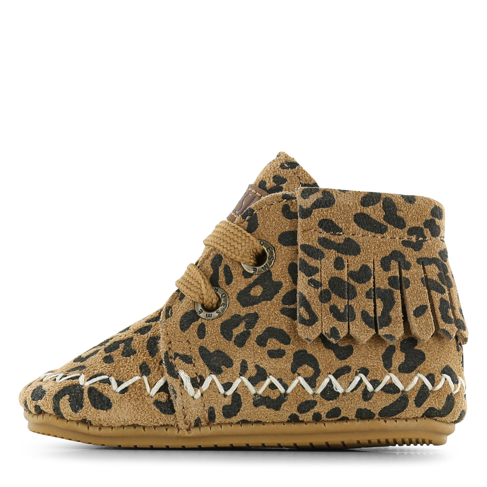 Shoesme cognac BABY-PROOF&reg; schoentje met franjes Meisjes | Su&egrave;de | Maat 21