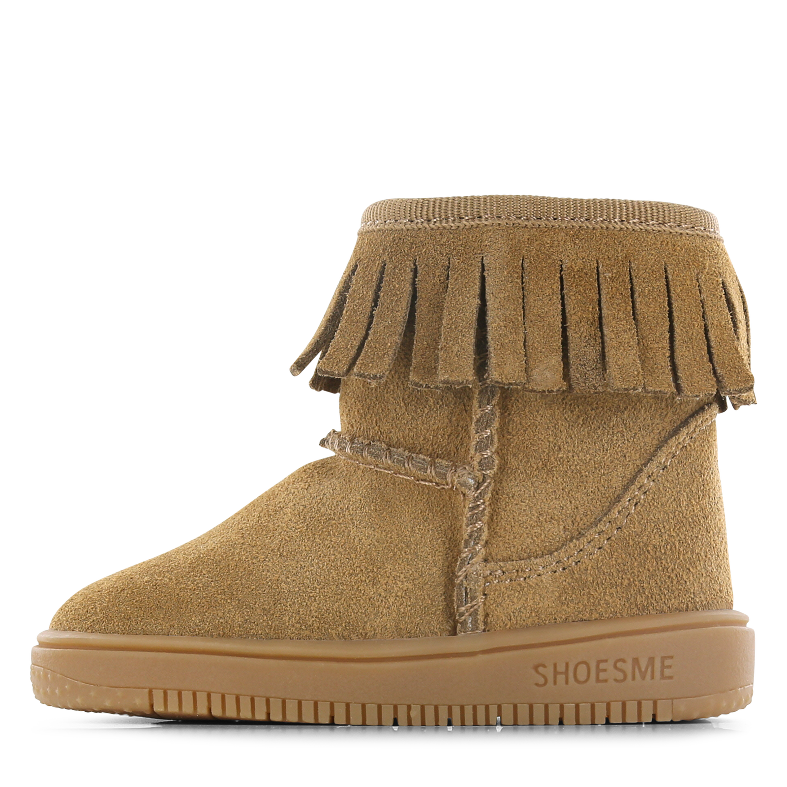 Shoesme cognac bootie met fluffy voering Meisjes | Su&egrave;de | Maat 19