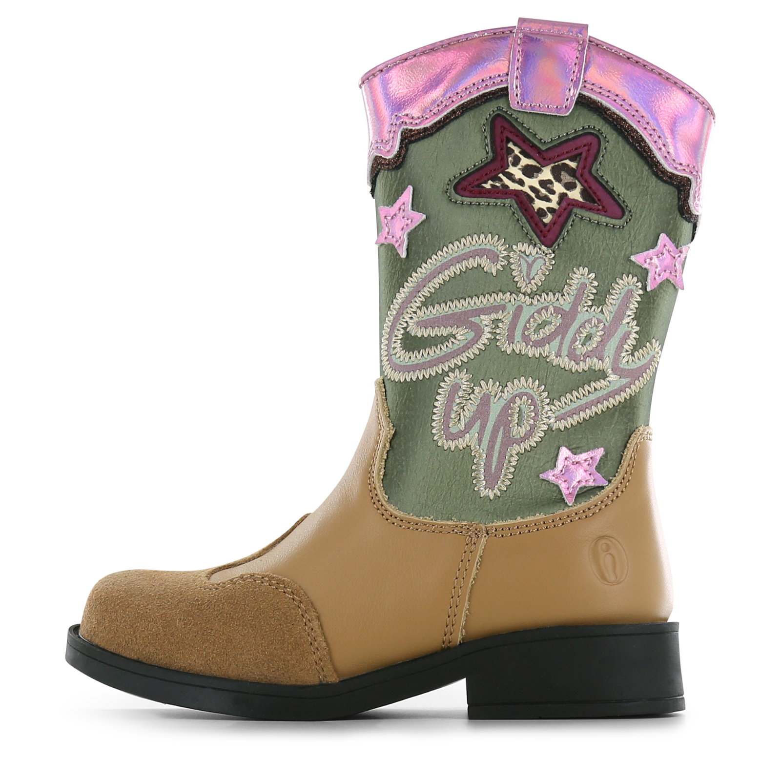 Shoesme cognac cowboylaars Meisjes | Metallic/Microfiber leer/Su&egrave;de | Maat 33